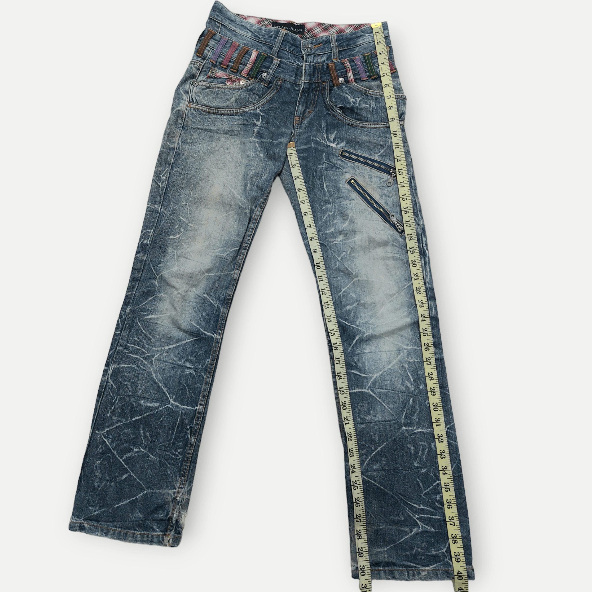 Vintage Nylaus Double Waist Seditionaries Denim Size US 30 / EU 46 - 15 Thumbnail