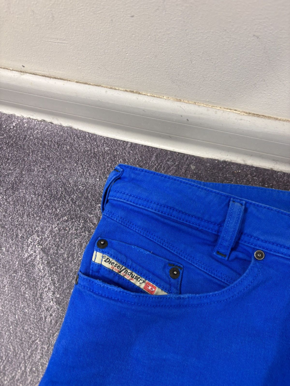 Diesel Diesel Iakop NWT Men’s Regular Slim Tapered Blue Jeans Size US 32 / EU 48 - 6 Thumbnail