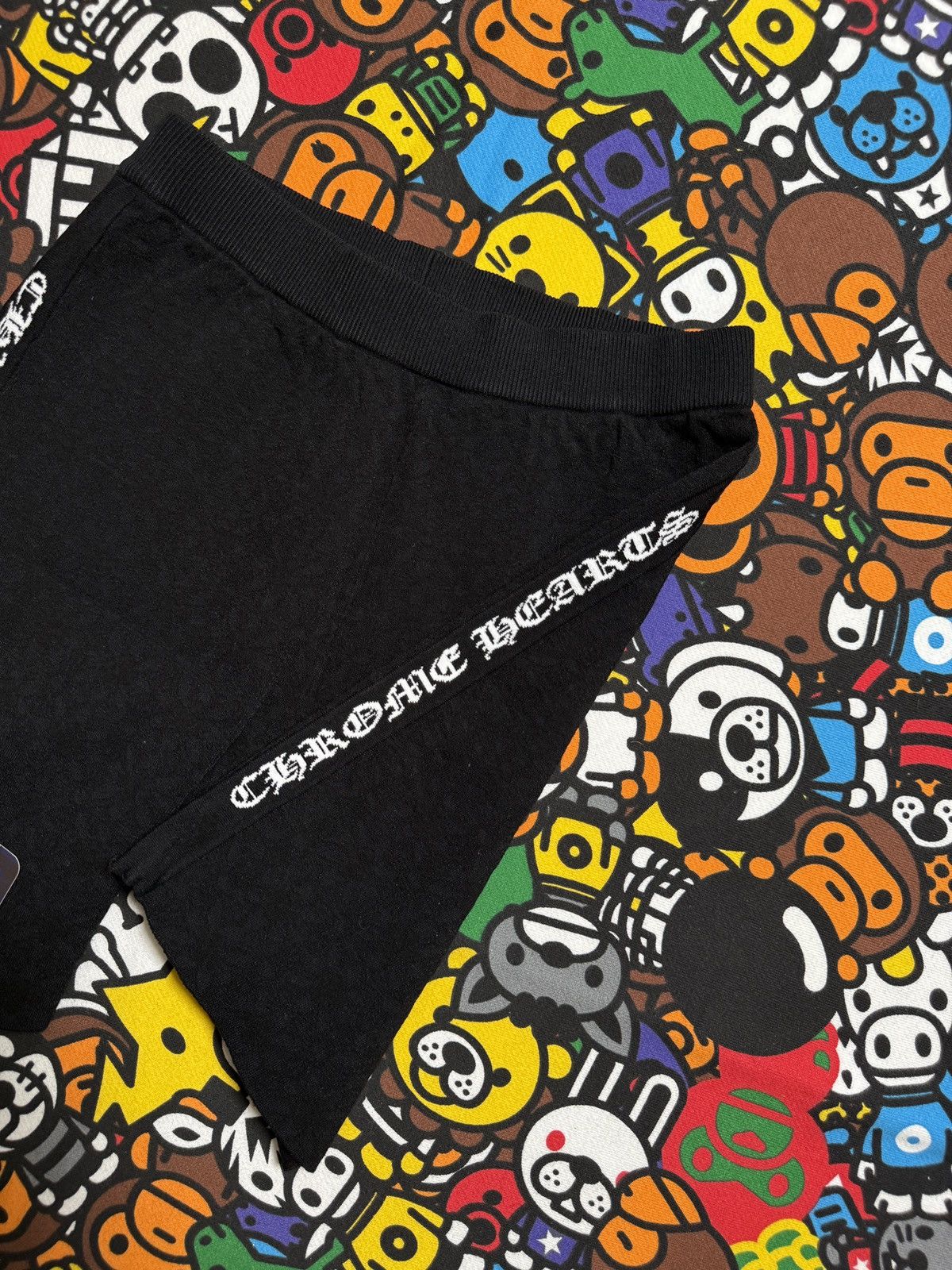 Chrome Hearts Chrome Hearts Women’s Black Suede Script Shorts Size 28" / US 6 / IT 42 - 4 Thumbnail