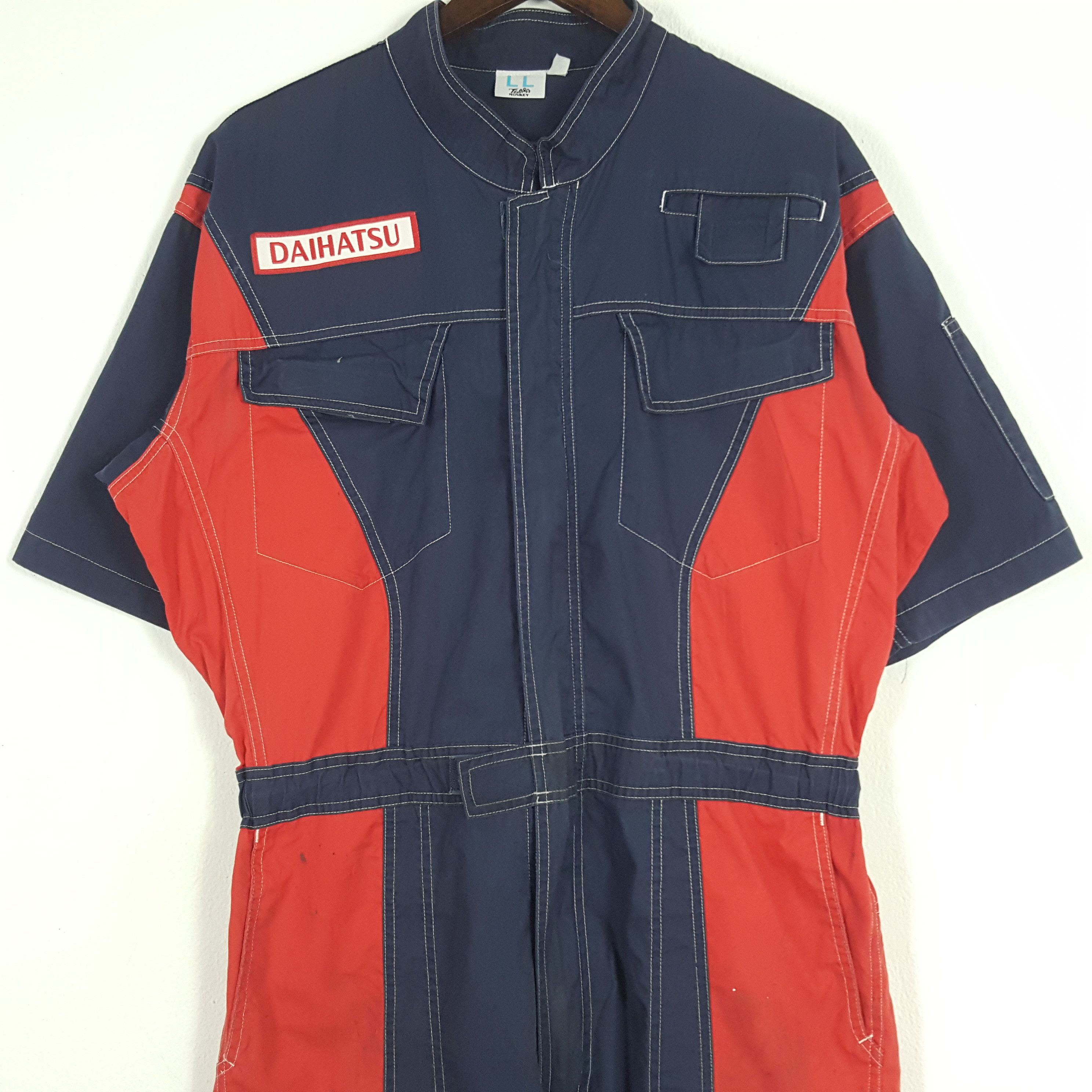 Japanese Brand × Vintage Vintage Daihatsu Japanese Coverall Jumpsuit Jacket Size US L / EU 52-54 / 3 - 5 Thumbnail