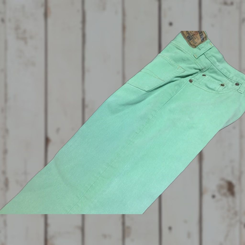 Replay VINTAGE Replay Jeans Women's Green 27x30 Regular Mid-Rise Straight Leg Size 27" / US 4 / IT 40 - 1 Thumbnail