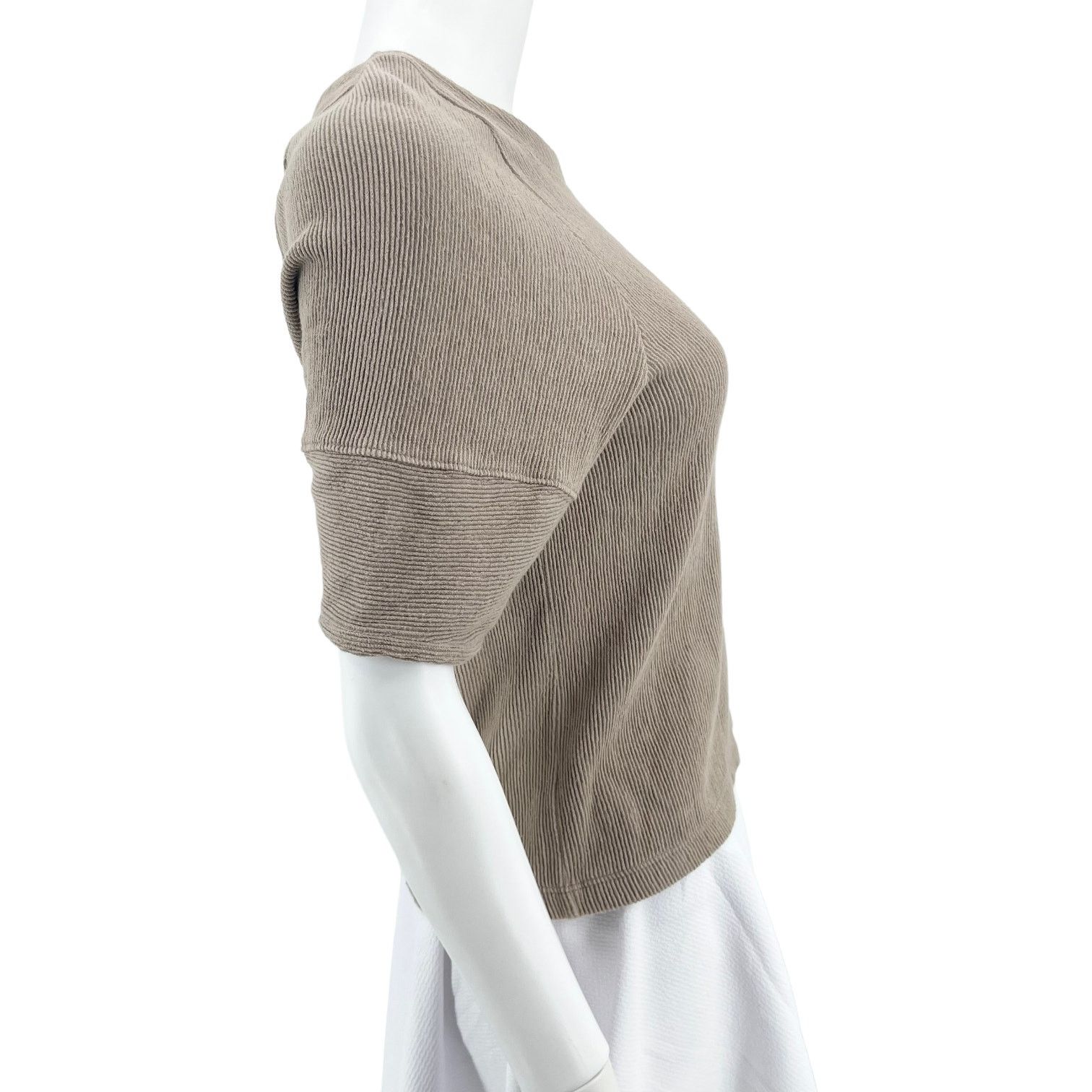 Madewell Madewell Womens XXS Ottoman Jacquard Button-Back Top Brown Size XXS / US 00 / IT 34 - 9 Thumbnail
