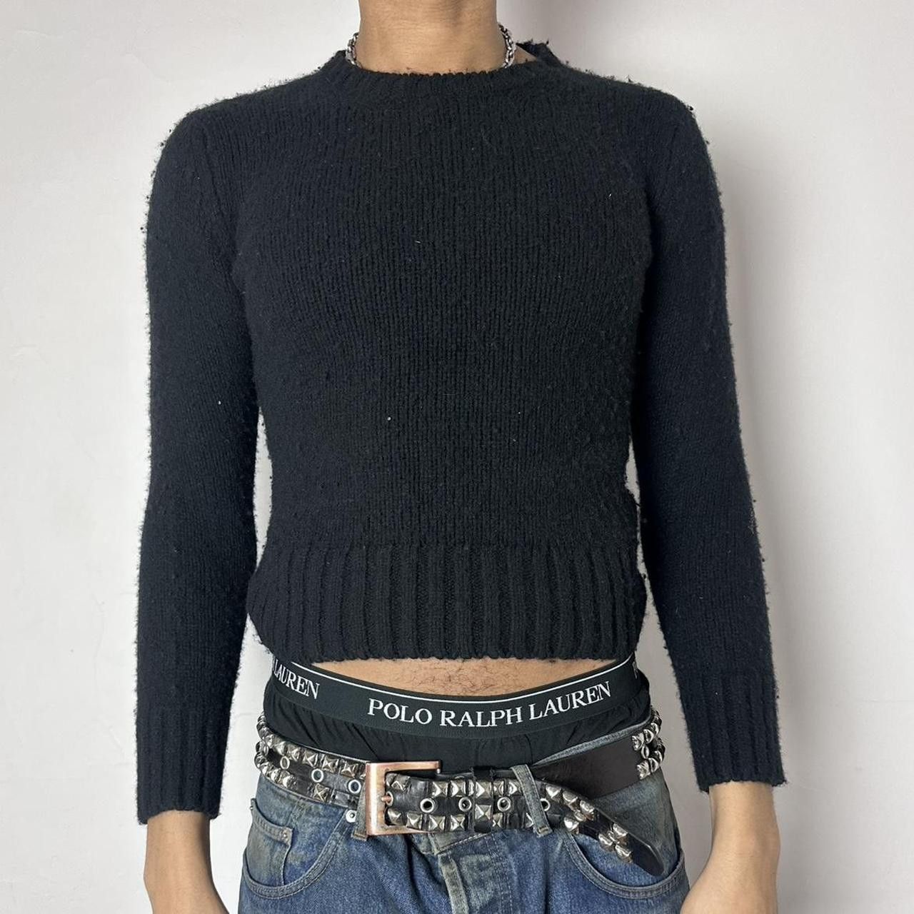 Club Monaco Club Monaco Lambswool Cashmere Black Sweater - Small Size US S / EU 44-46 / 1 - 1 Thumbnail