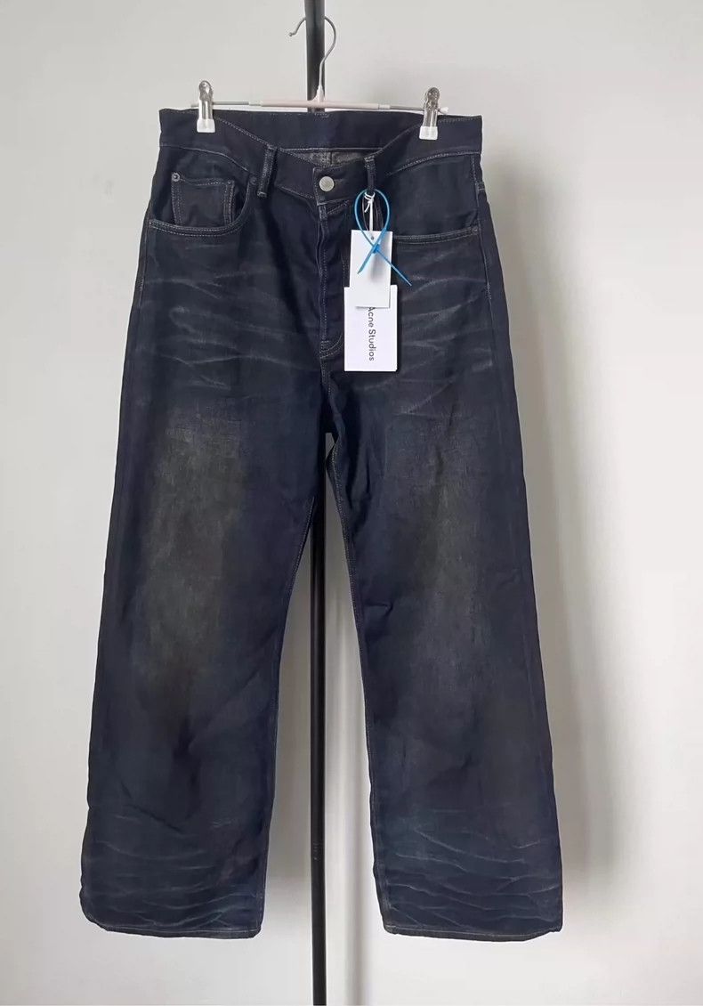 Acne Studios Acne Studios Loose cat whisker mid-waist logo patch jeans Size US 30 / EU 46 - 1 Thumbnail