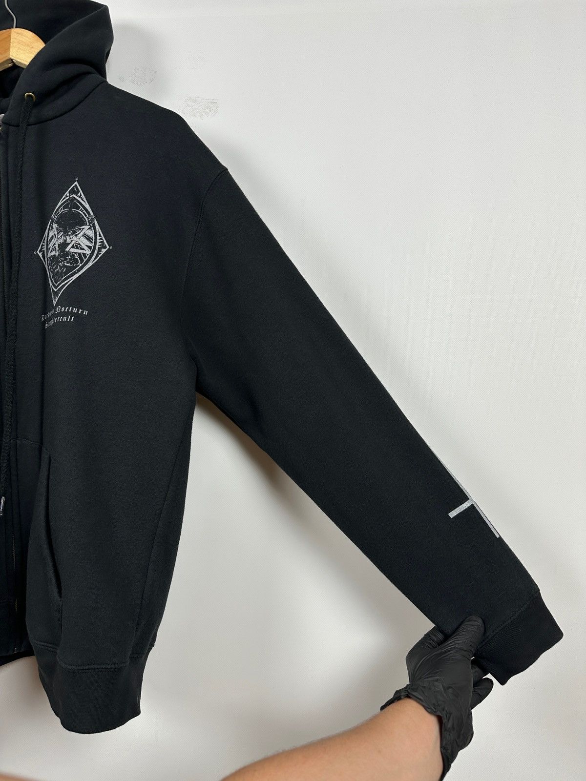Band Tees Vintage Darkened Nocturn Slaughtercult Metal Band Hoodie Size US L / EU 52-54 / 3 - 15 Thumbnail