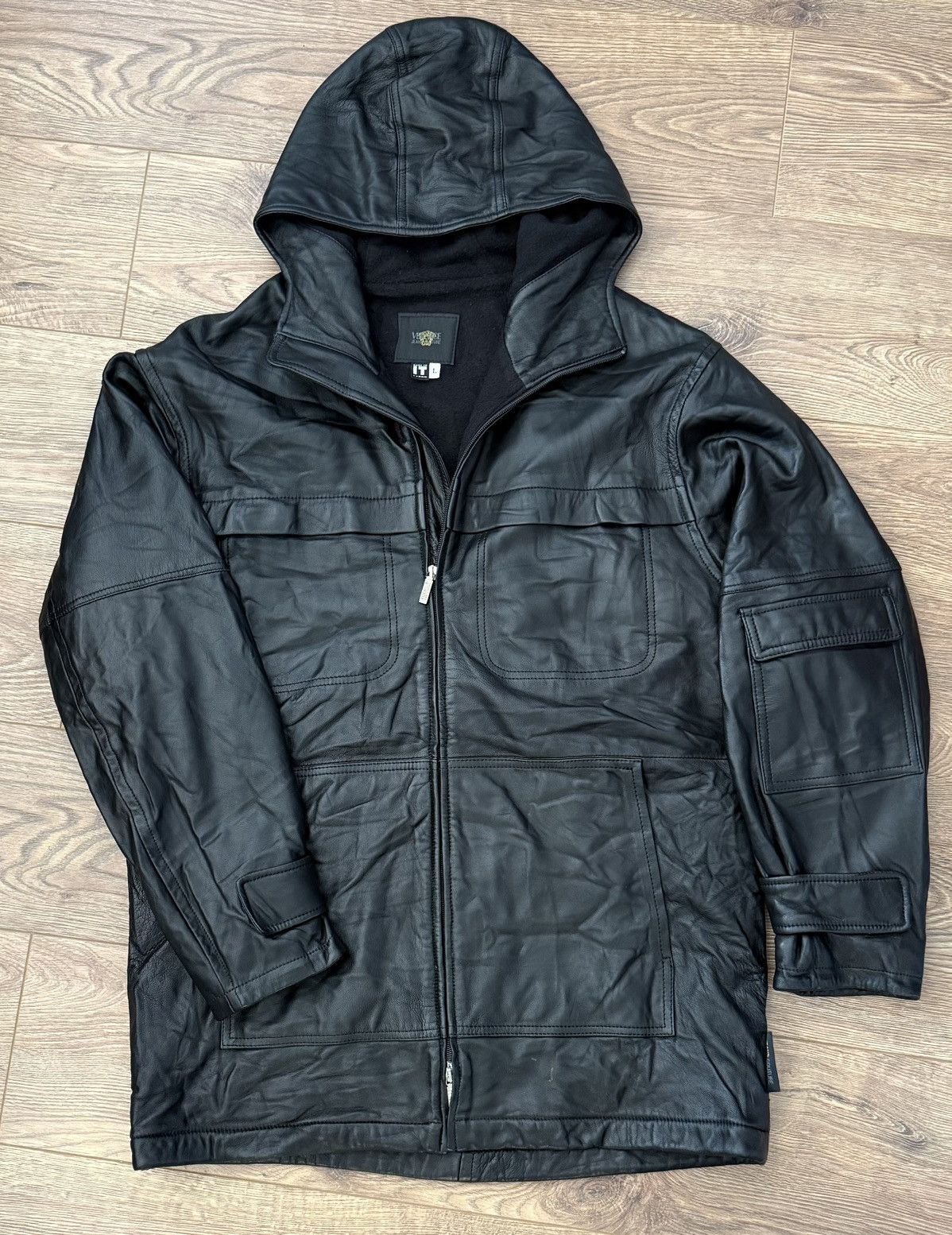 Versace Jeans Couture Vintage Versace Leather Jacket Black Size US L / EU 52-54 / 3 - 1 Thumbnail