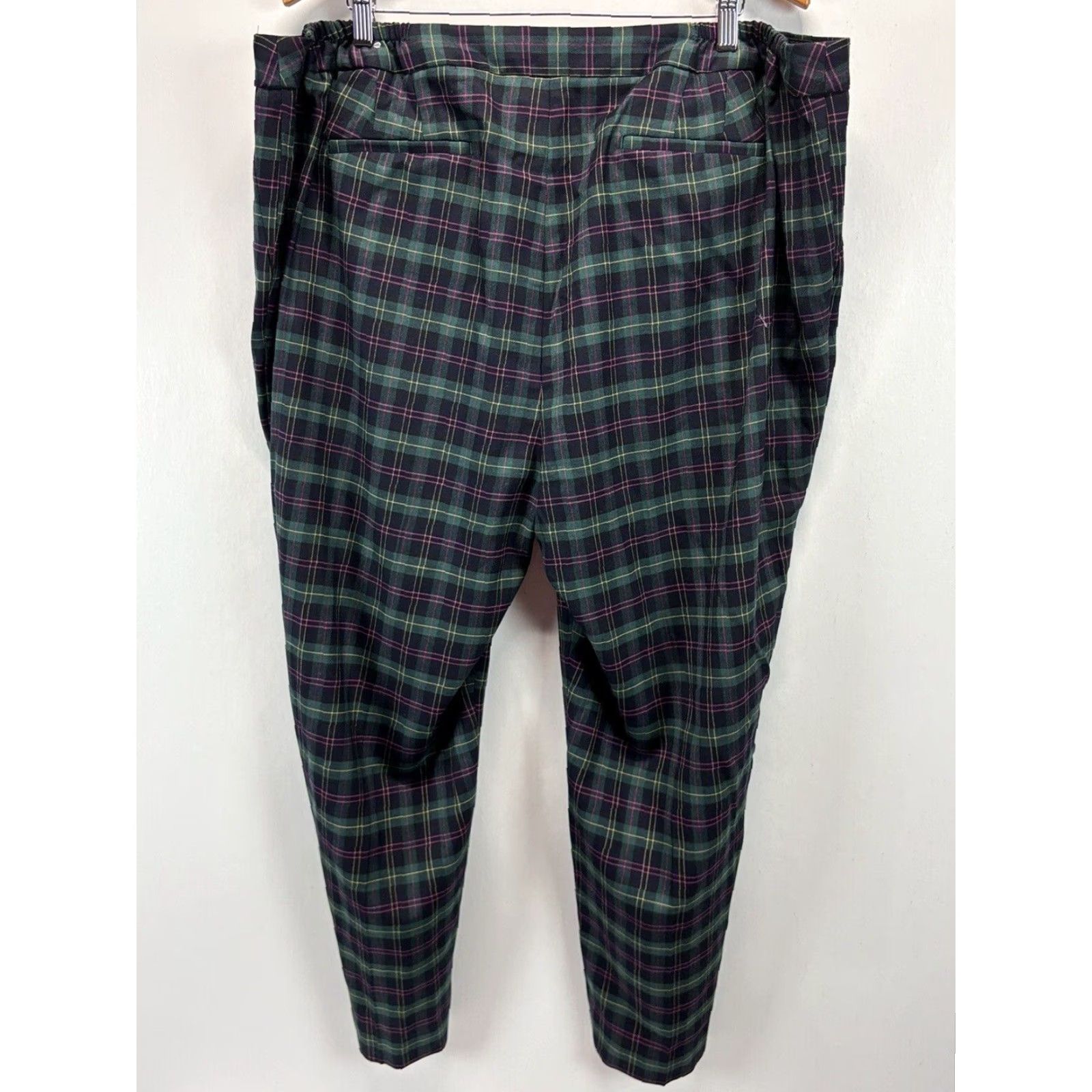 Talbots Talbots Hampshire Pants Women 24W Plus Plaid Wool Blend Ankle Multicolor Womens Size 42" / US 20 - 3 Thumbnail