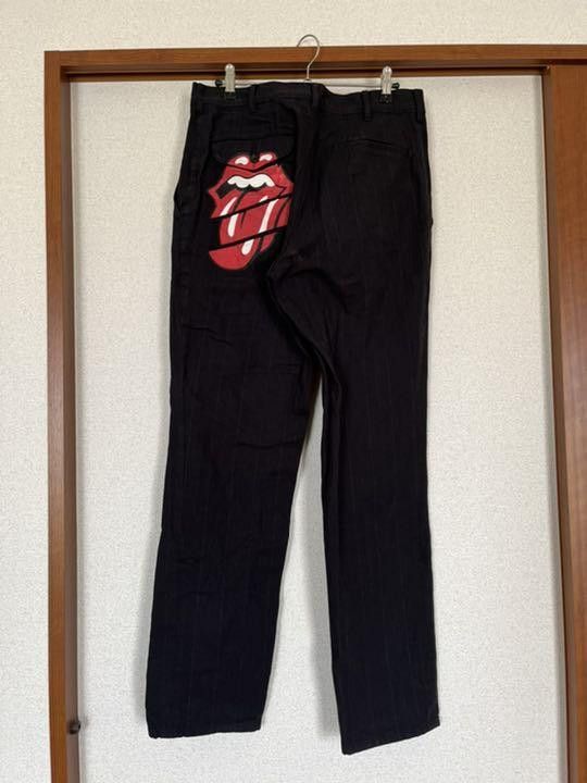 Comme des Garcons × Comme des Garcons Homme Plus The Rolling Stones Pinstripe Pants Size US 31 - 3 Thumbnail