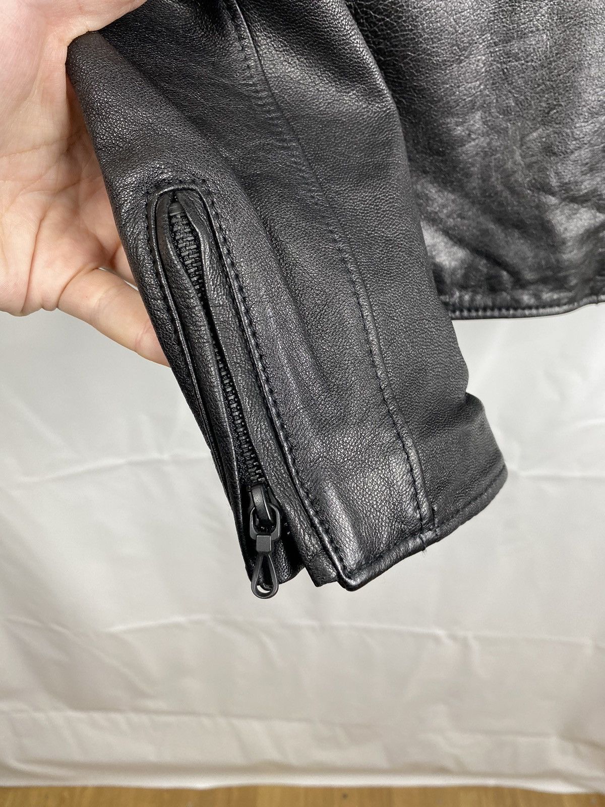 Japanese Brand × NANO universe Nano Universe Japan Goat Skin Biker Jacket Genuine Leather Size US M / EU 48-50 / 2 - 12 Thumbnail