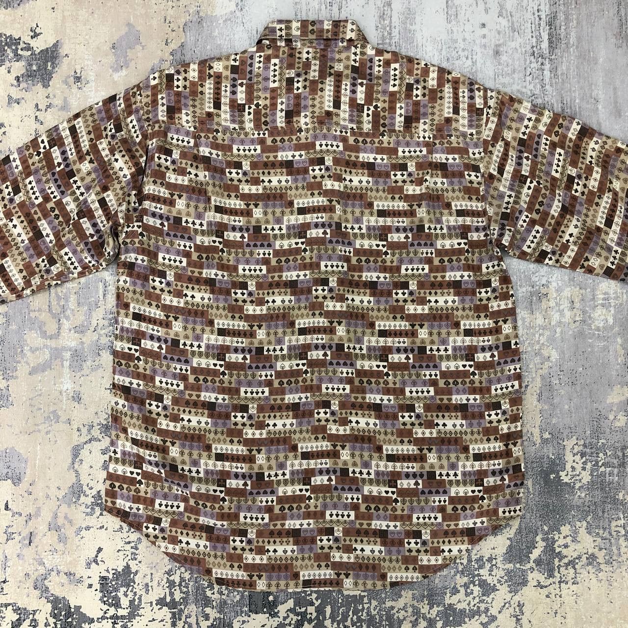 Japanese Brand T276 SILK HARVER SHARAY CASINO GAMBLE FULL PRINT SHIRTS Size US L / EU 52-54 / 3 - 2 Thumbnail