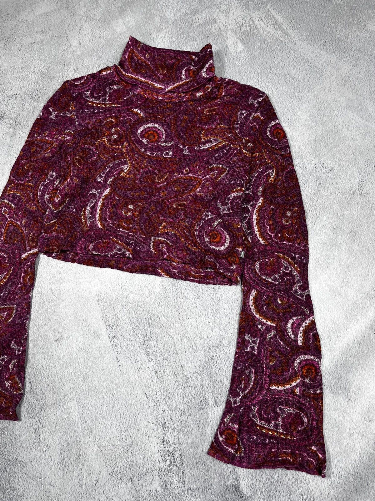 Vintage Vintage Y2K cropped flared sleeve knitted long sleeve size S Size S / US 4 / IT 40 - 3 Thumbnail