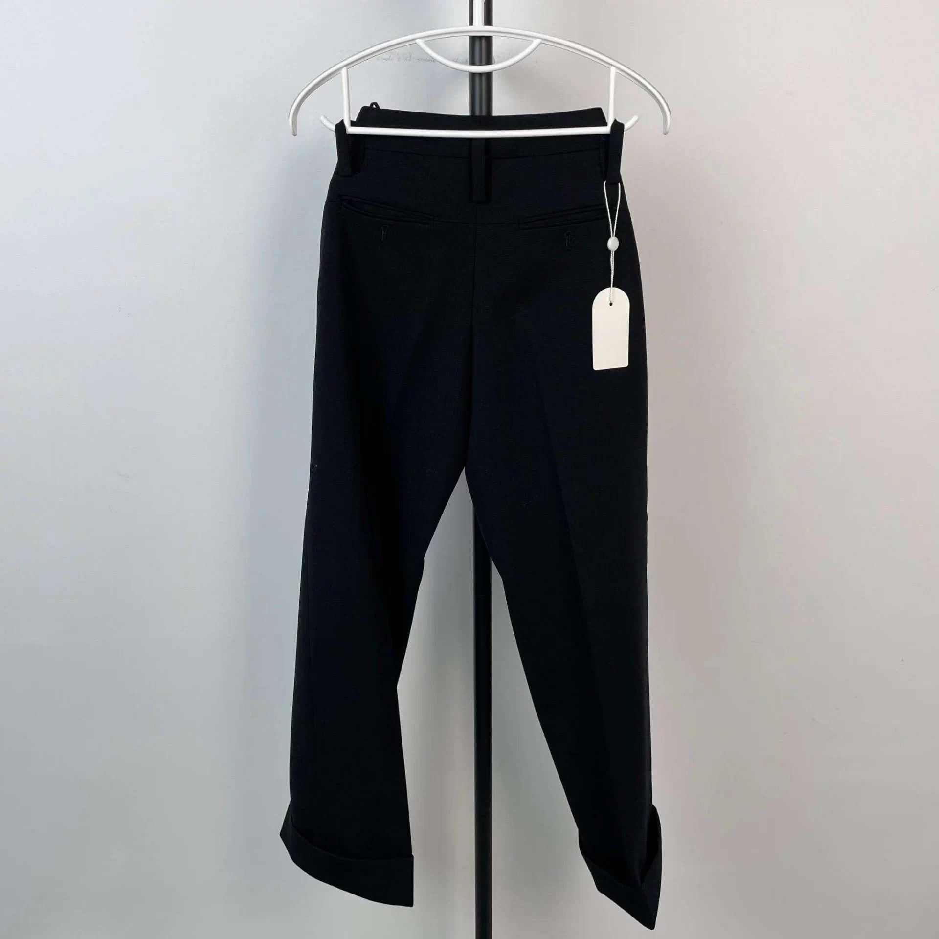 Celine Celine Wool Trousers 34 Black Size 25" / US 0 / IT 36 - 2 Thumbnail