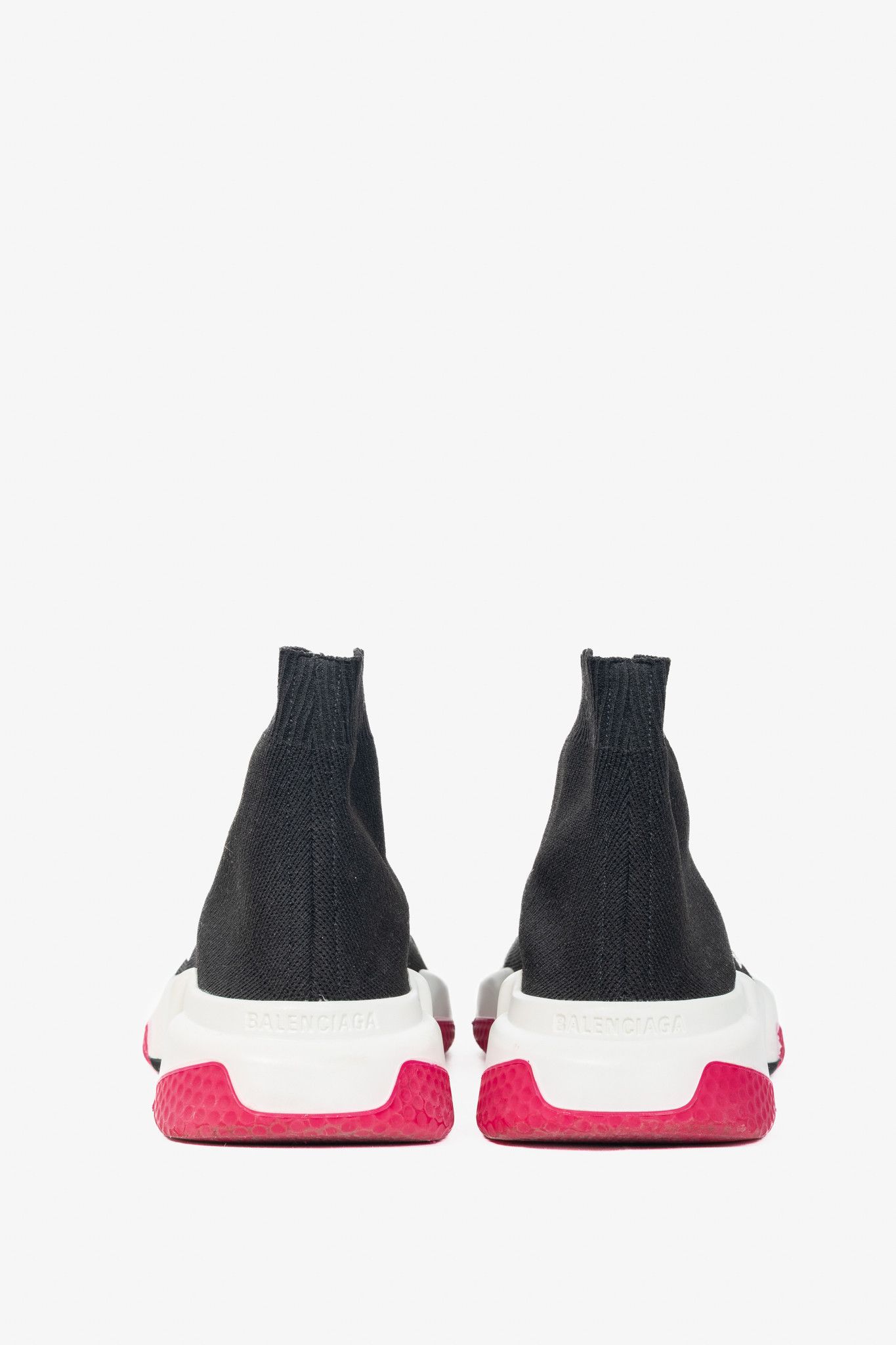 Balenciaga Balenciaga Speed "Black Pink" Knit Sock Trainers Size US 7 / IT 37 - 3 Thumbnail