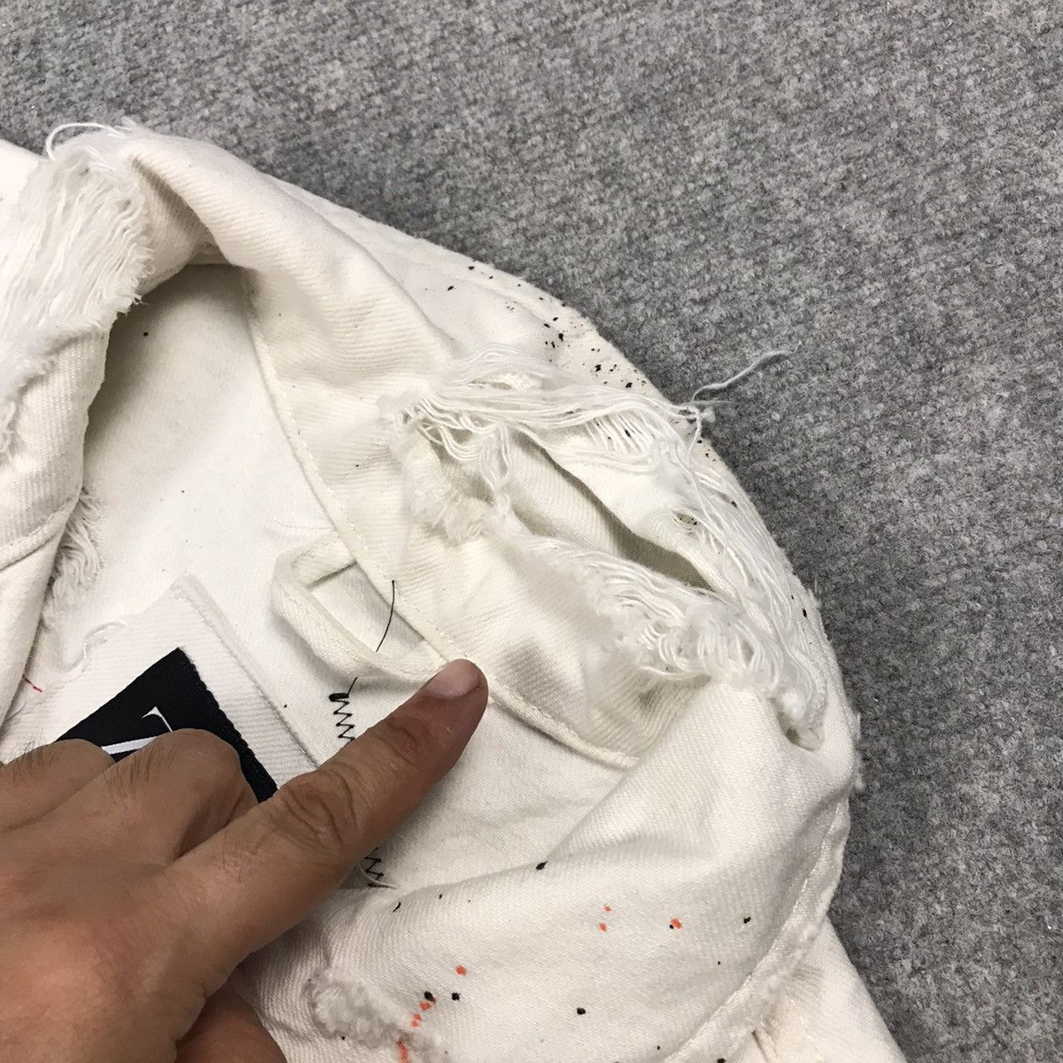 Japanese Brand × Zara Zara distressed punk button denim jacket Size US L / EU 52-54 / 3 - 11 Thumbnail