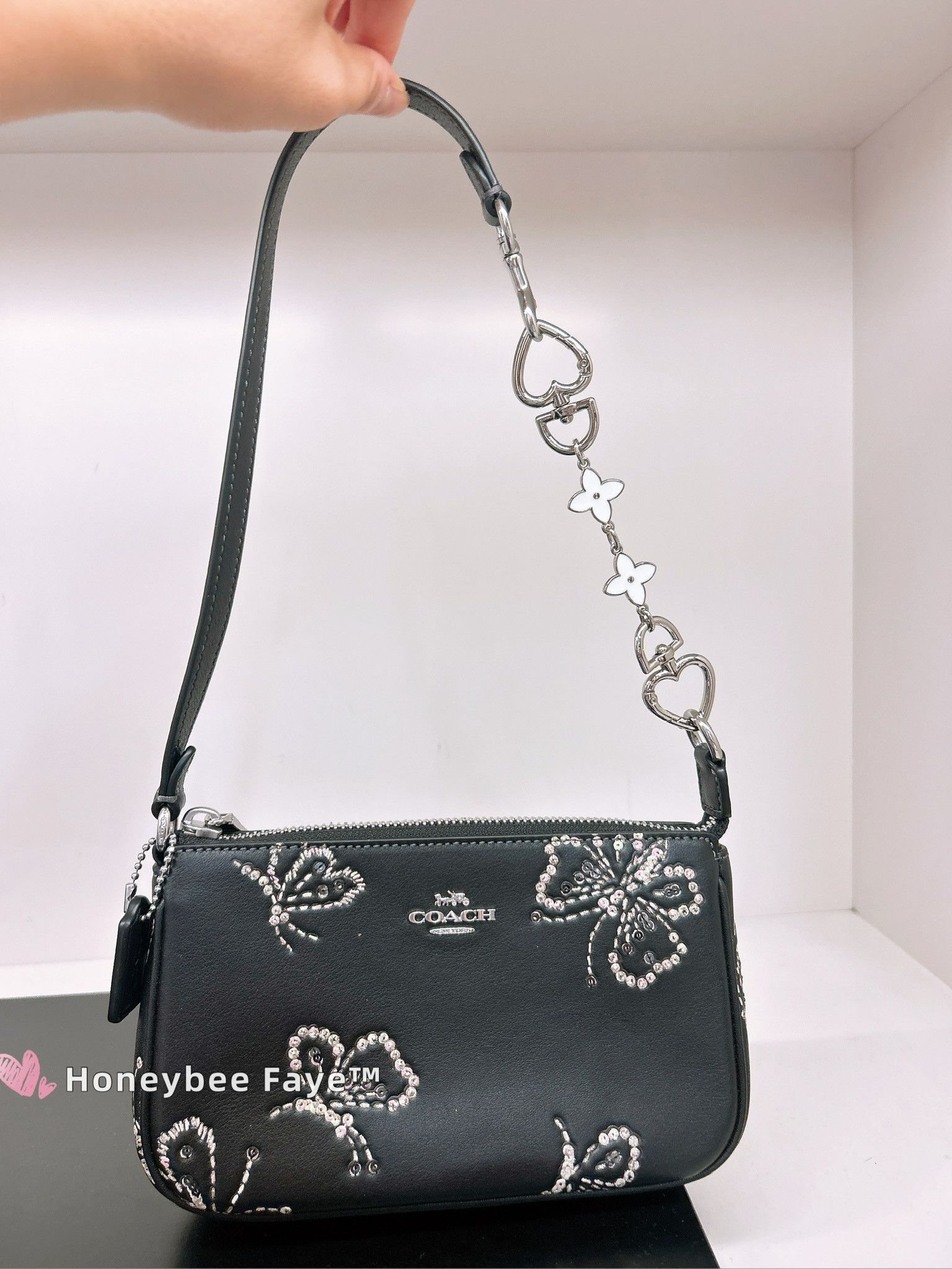 Coach Nolita 19 With Sparkly Butterfly Print CCF58 Size ONE SIZE - 2 Thumbnail