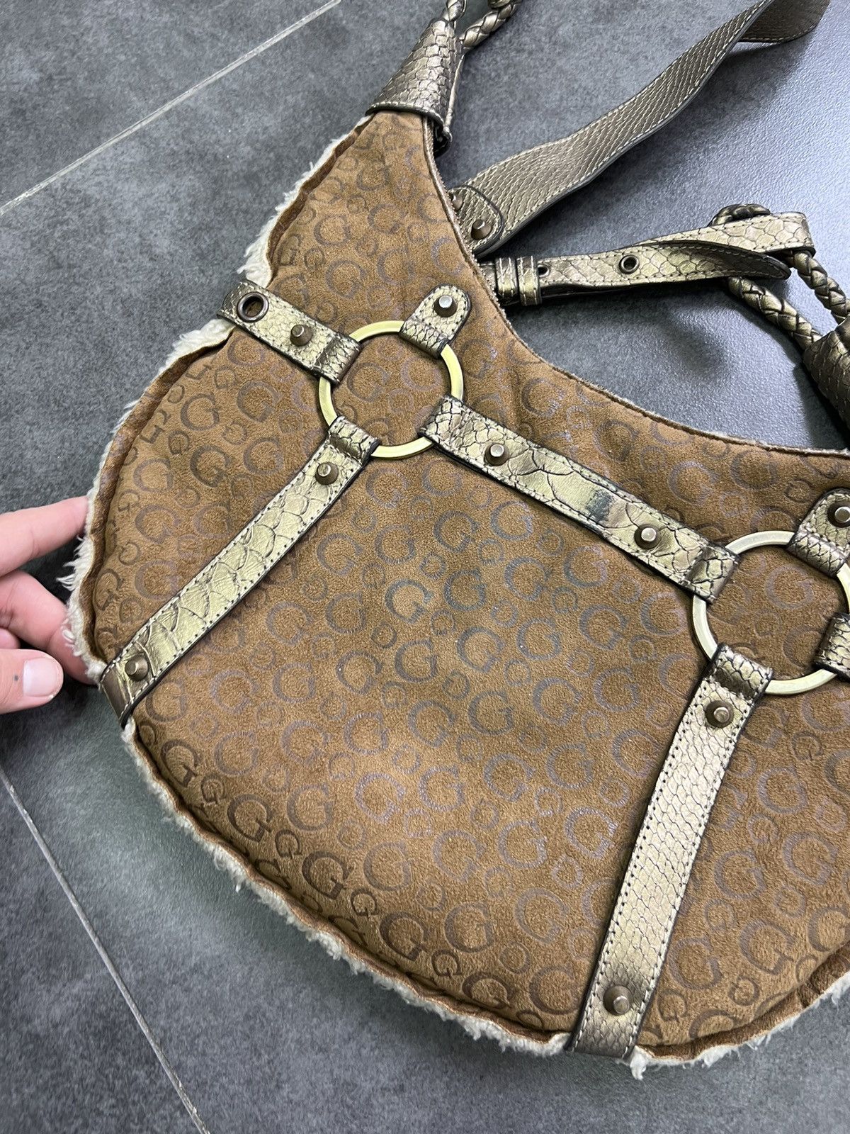 Guess × Hysteric Glamour × Vintage Vintage Guess Avant Garde Monogram Y2K Shoulder Bag Size ONE SIZE - 5 Thumbnail