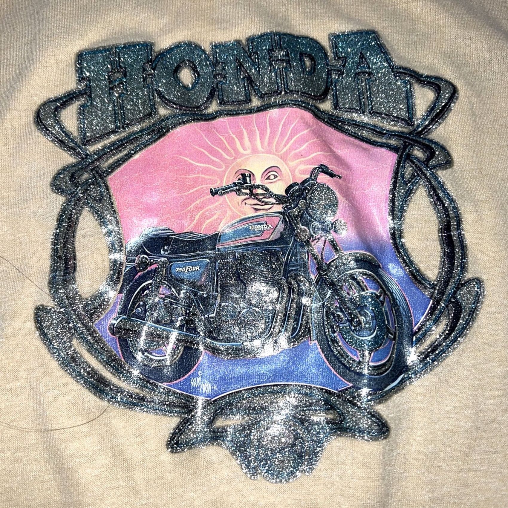 Honda VTG 1978 Honda 750 Four Motorcycle single stitch tee Selby Boyd L Mens Size US L / EU 52-54 / 3 - 2 Thumbnail