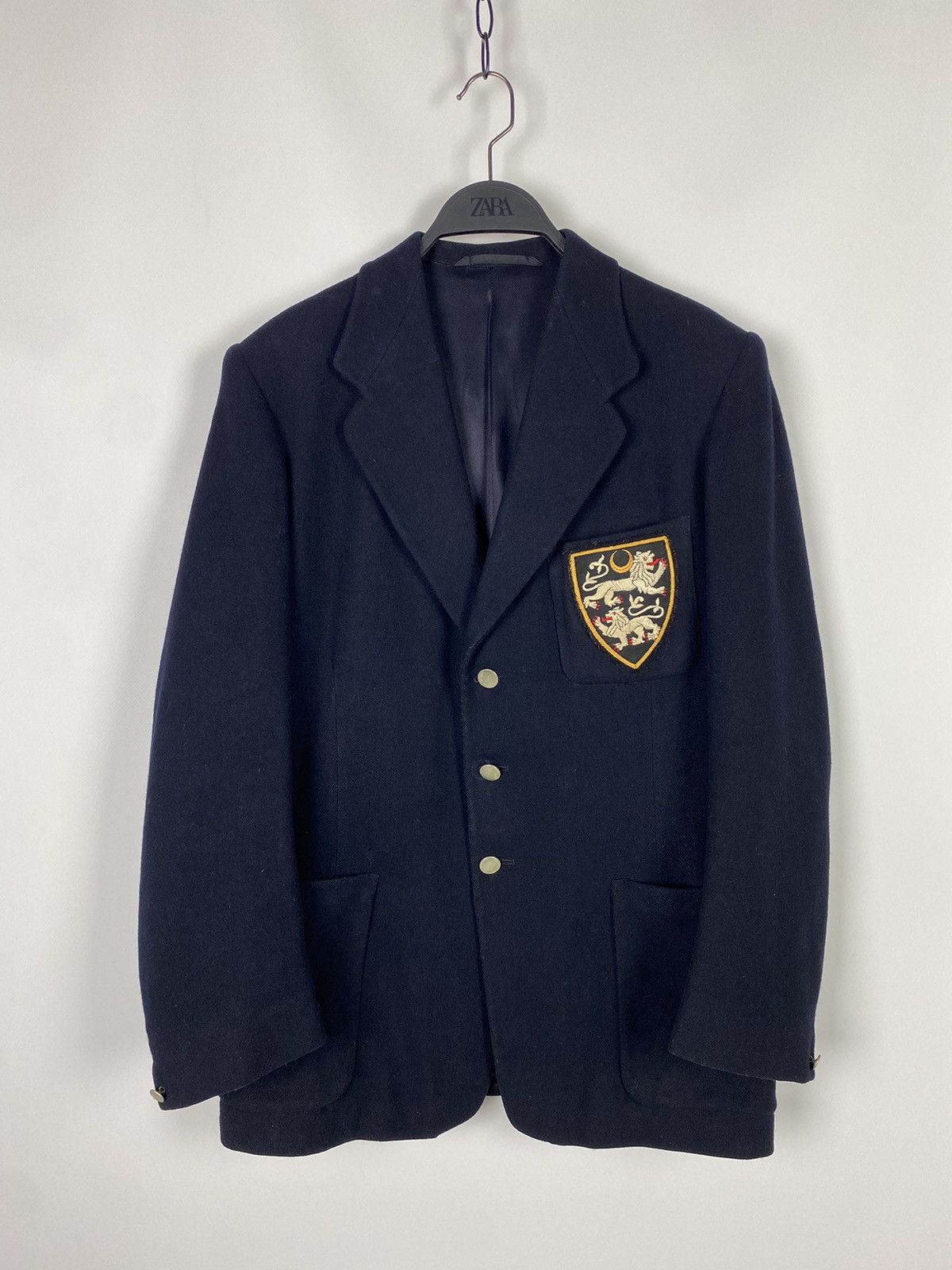 Vintage 1940’s Vintage British Navy Wool School Blazer Size US M / EU 48-50 / 2 - 1 Thumbnail