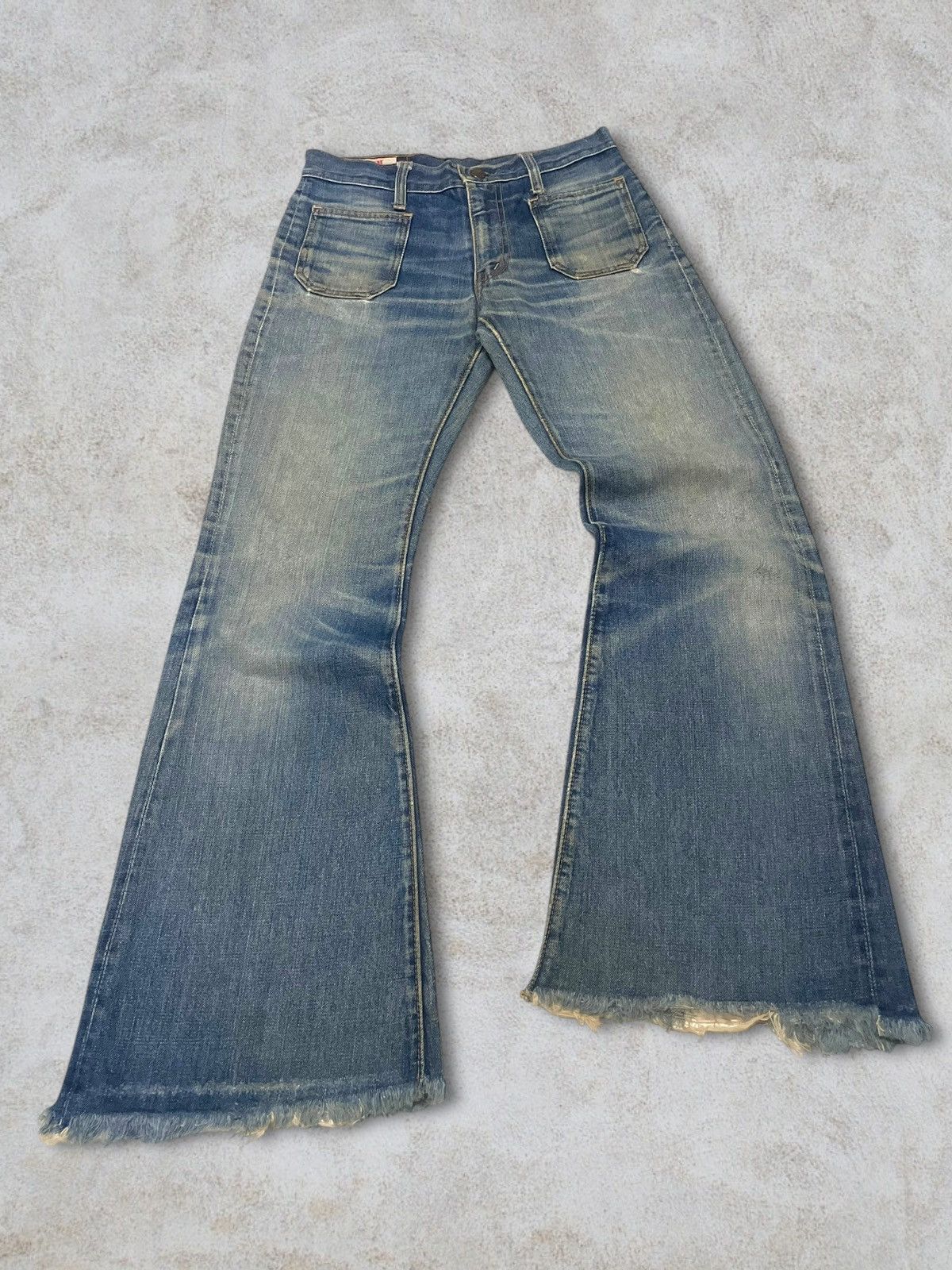 Edwin Rare Vintage 70s Edwin Talon Zip Bottom Bell Flare Bush Jean Size 30" / US 8 / IT 44 - 10 Thumbnail