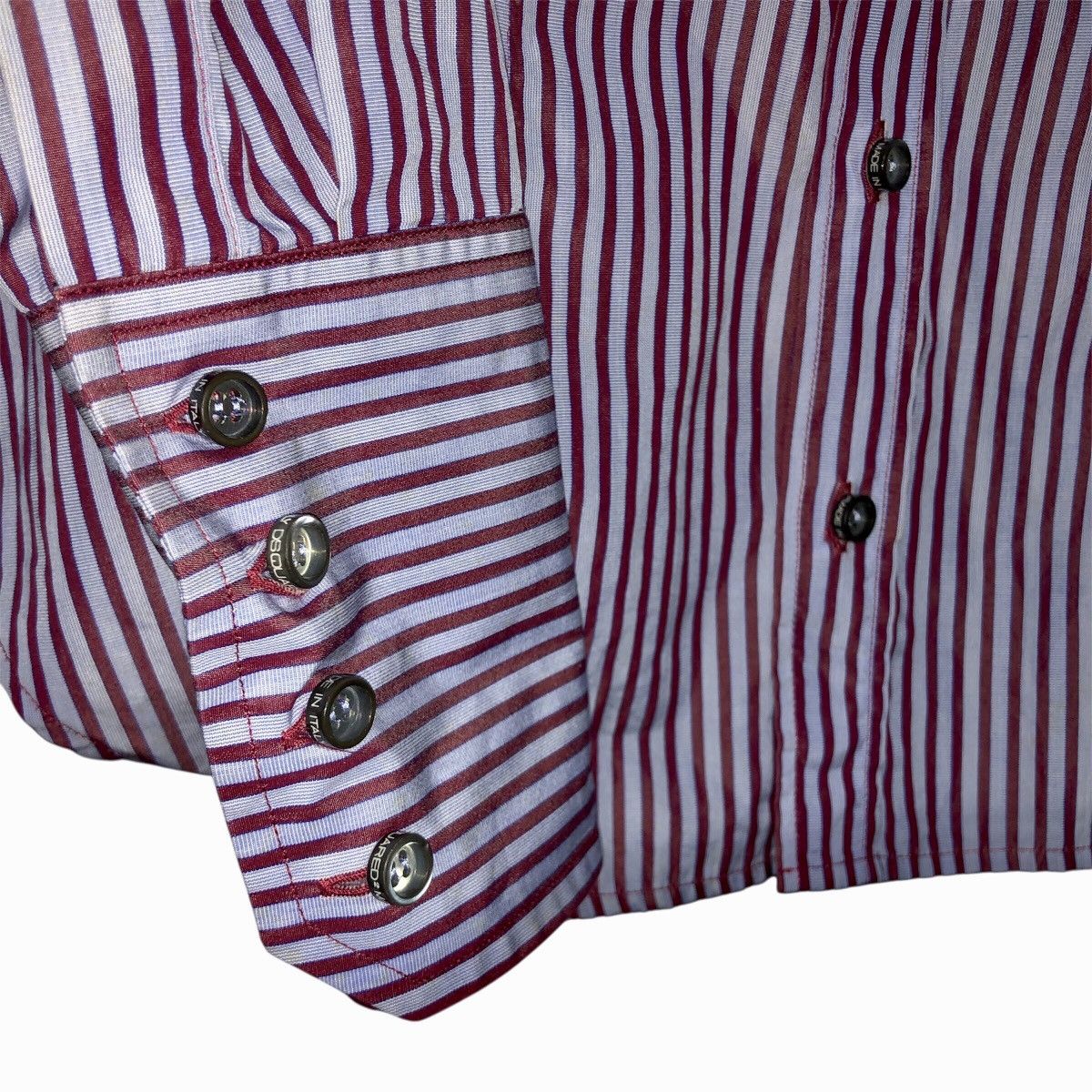 Designer × Dsquared2 DSQUARED2 BUTTON UP SHIRT BURN IN CANADA MADE IN ITLY Size S / US 4 / IT 40 - 14 Thumbnail