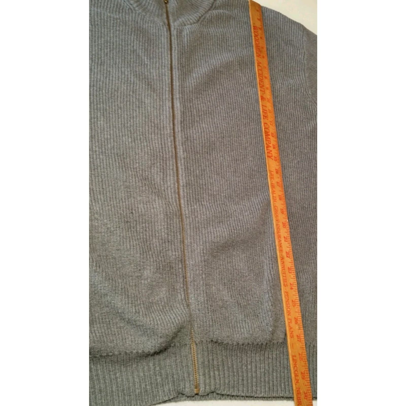 Vintage VINTAGE LL Bean Cardigan Sweater Men 2XL Gray Full Zip Mock Neck Classic Cotton Knit Size US XXL / EU 58 / 5 - 4 Thumbnail