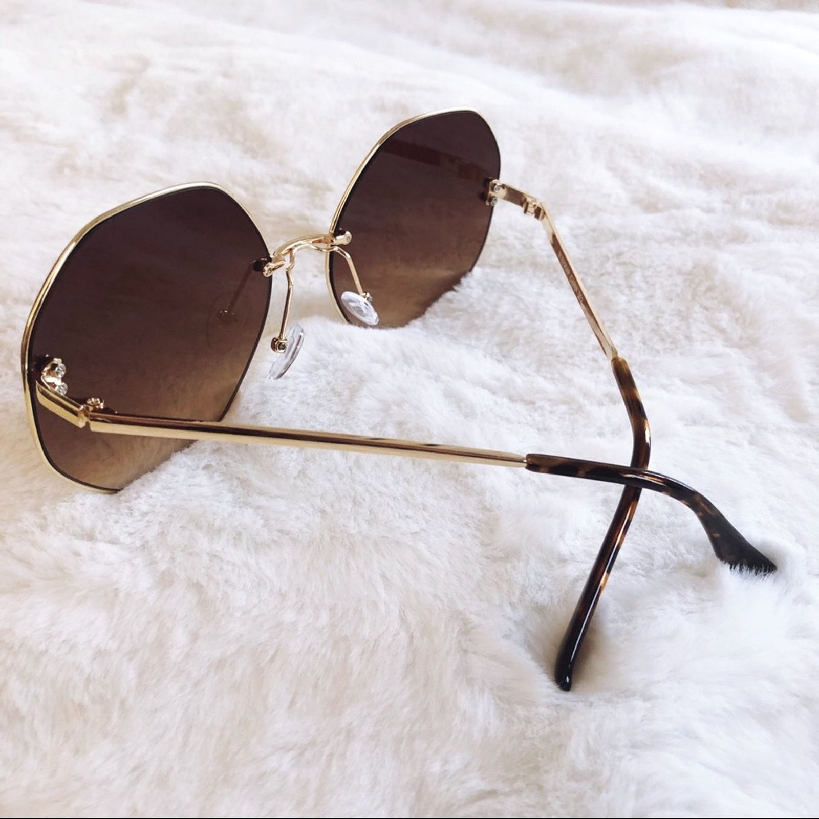 Other Ada Brown Round Geometric Fashion Sunglasses Size ONE SIZE - 7 Thumbnail