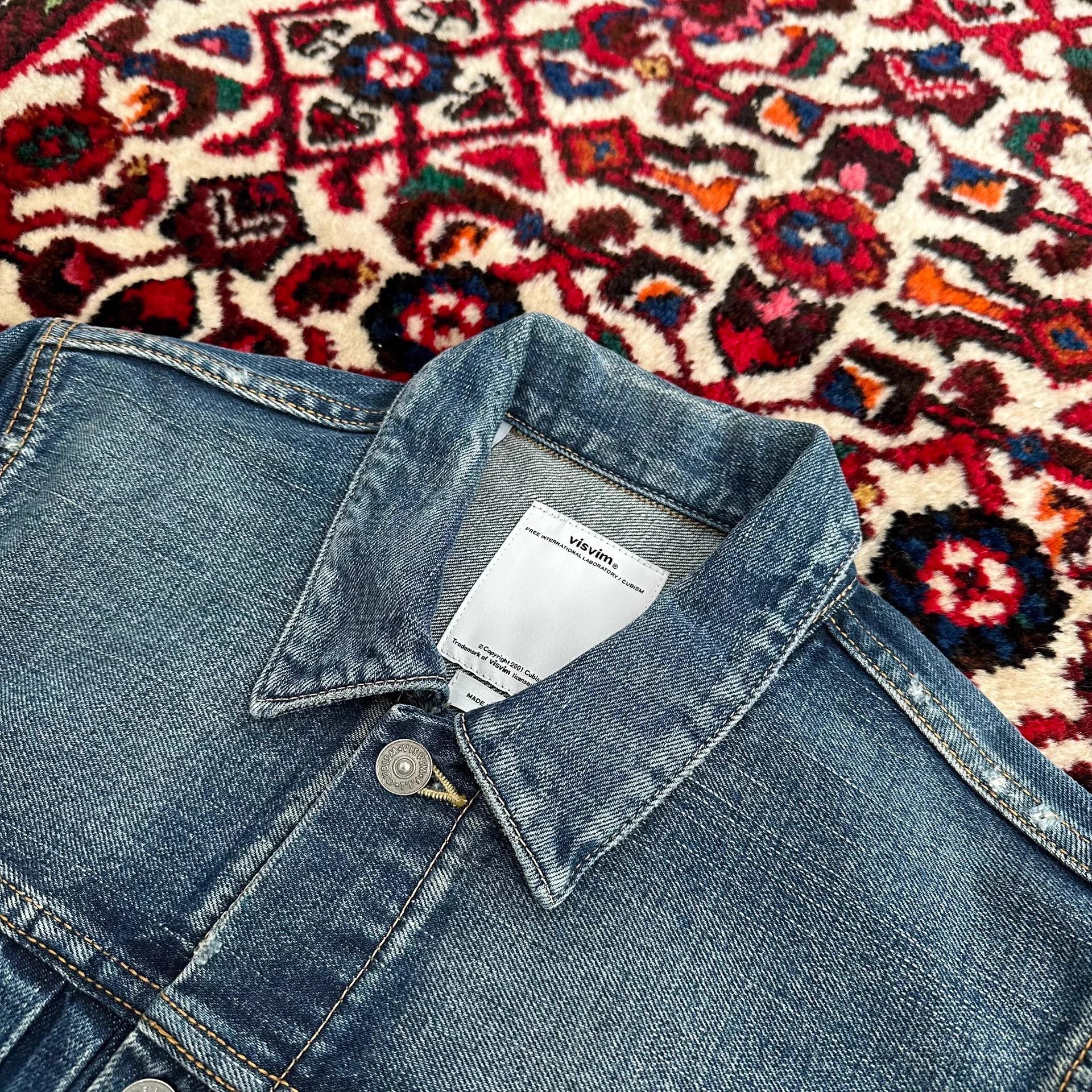 Visvim visvim 101 11aw 2nd yellow mud snake denim jacket Size US M / EU 48-50 / 2 - 6 Thumbnail