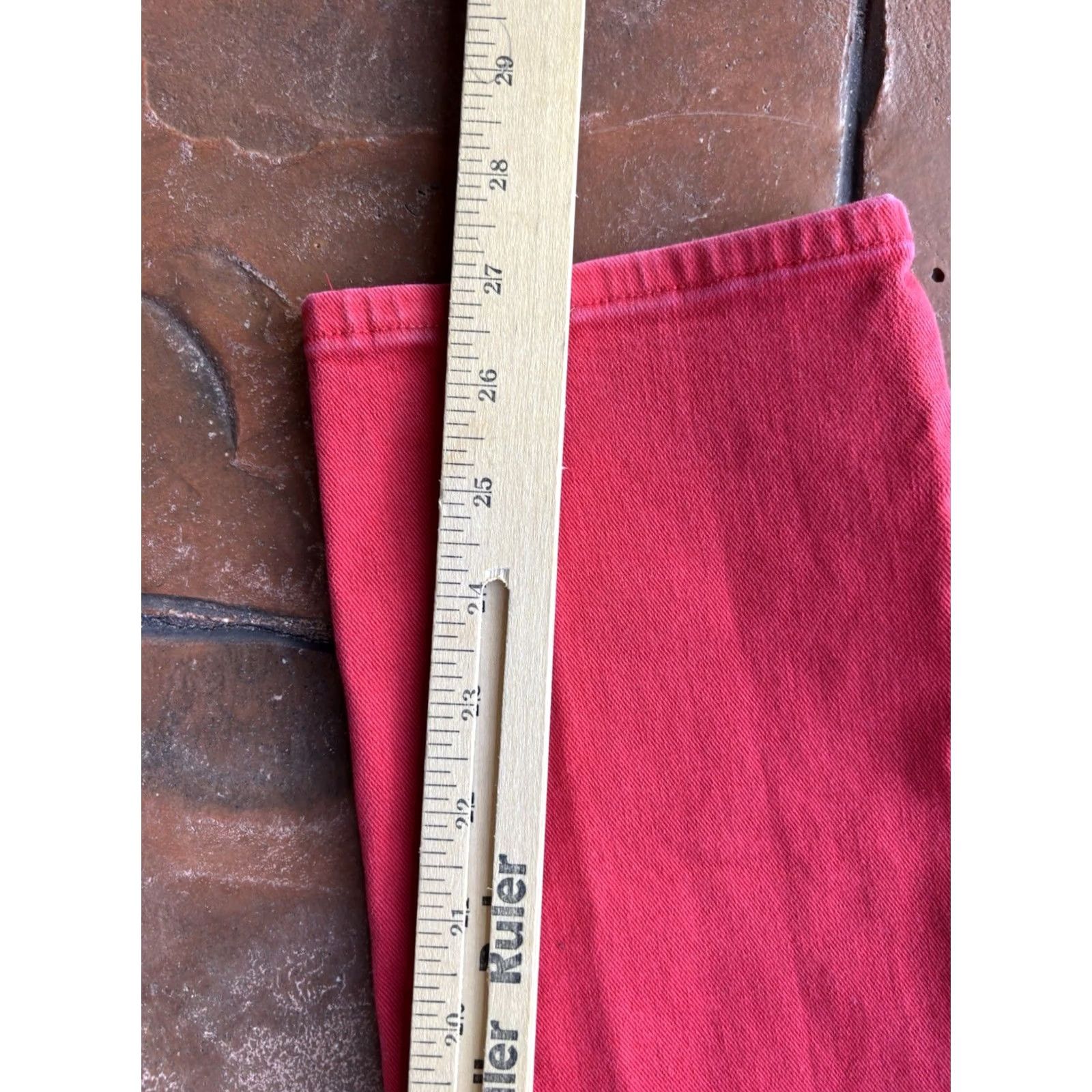 Scotch & Soda Scotch & Soda The Keeper Slim Jeans Women’s 28x32 Red Straight Leg Jeans Size 28" / US 6 / IT 42 - 7 Thumbnail