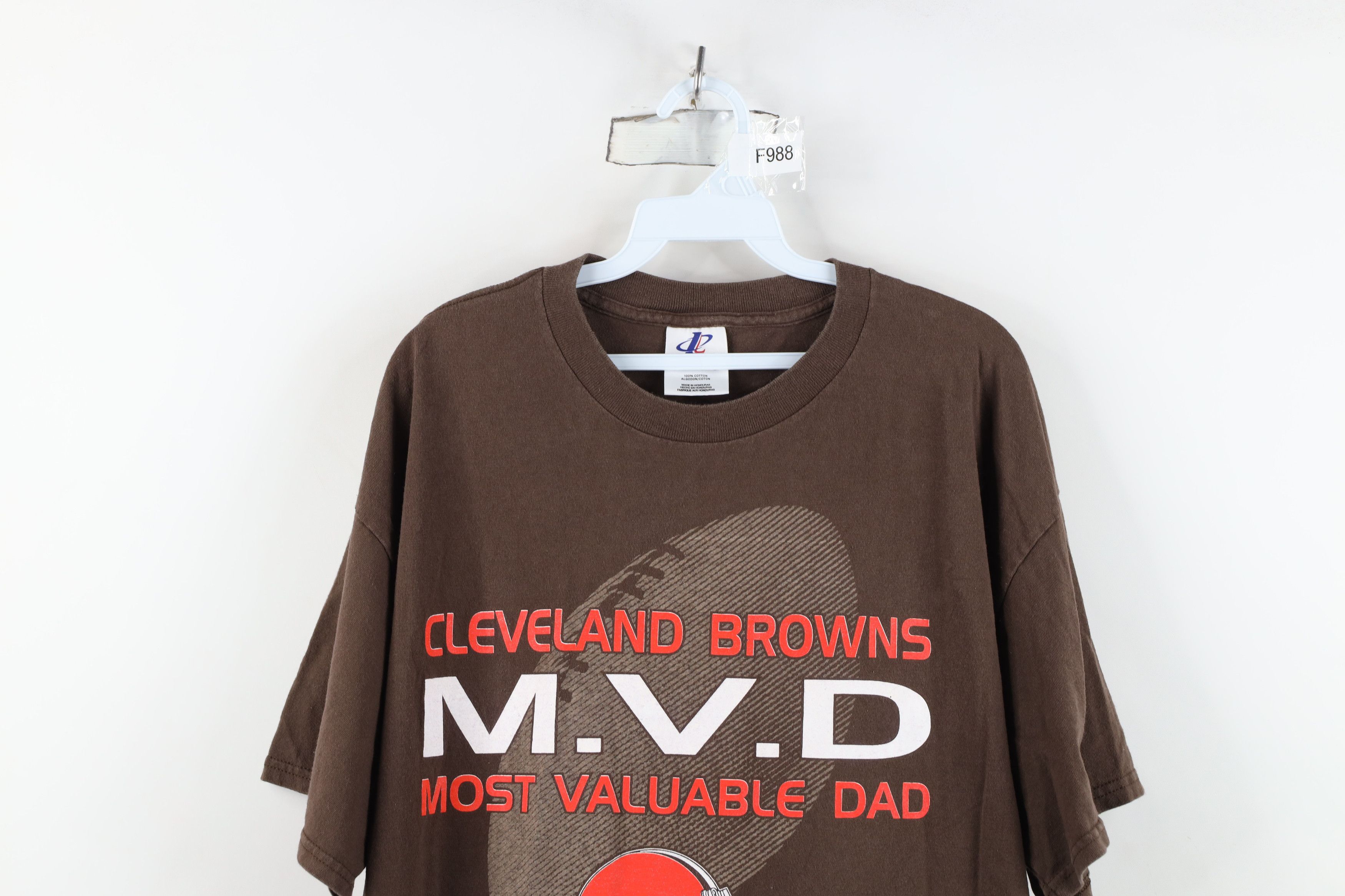 Vintage Vintage 90s Valuable Dad Cleveland Browns Football T-Shirt Size US XL / EU 56 / 4 - 2 Thumbnail