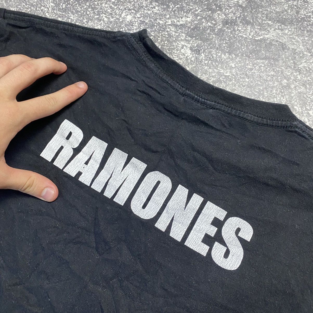Band Tees Vintage Ramones Big Graphic Eagle logo rock band tee Size US L / EU 52-54 / 3 - 8 Thumbnail