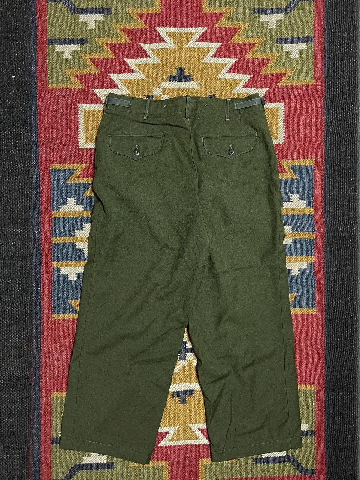 Vintage 50s M51 Original Milspec Wool Field Trouser/Pants (OG-107)) Size US 34 / EU 50 - 2 Thumbnail