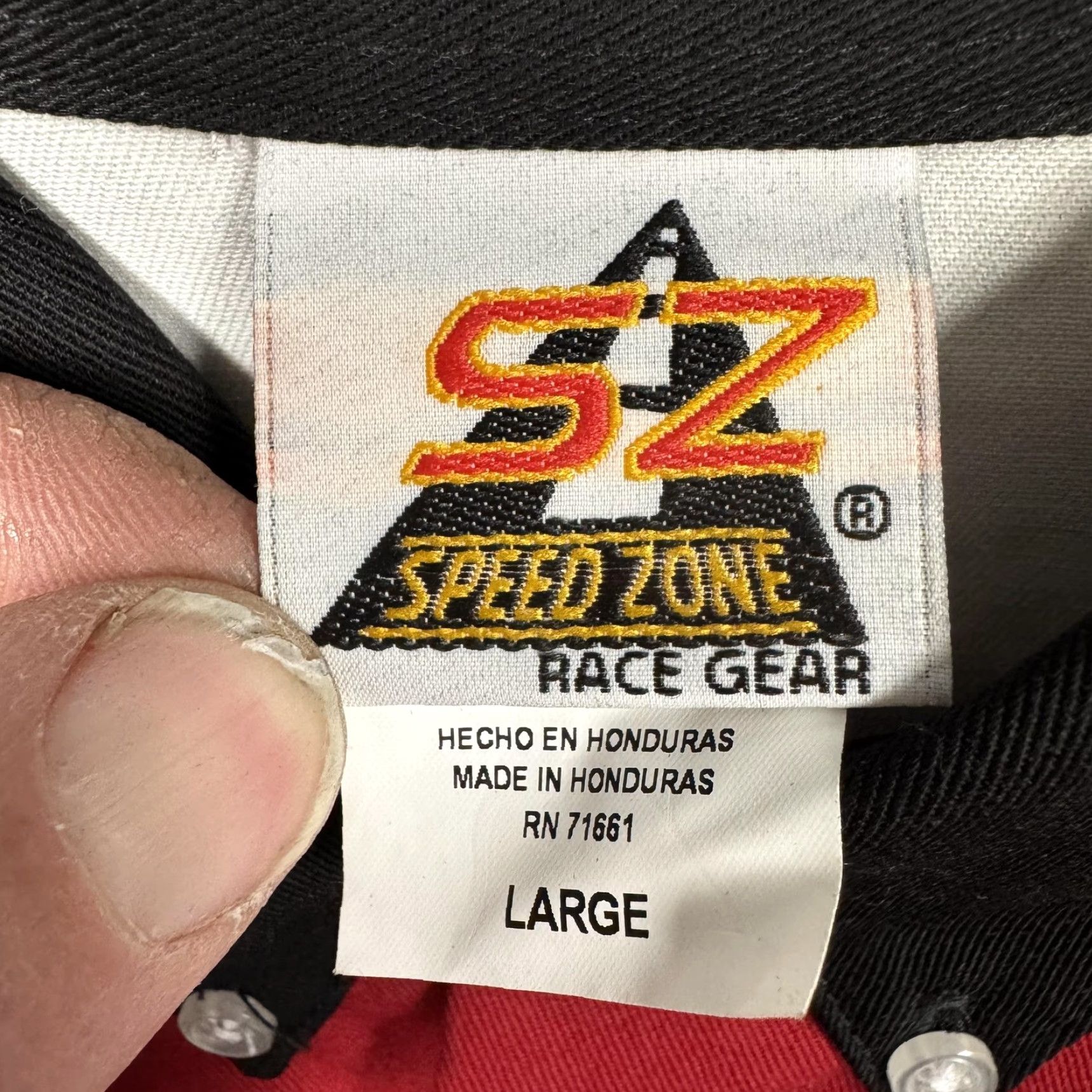 Speedo Speed Zone Race Gear Shirt Mens Large Black Red White Colorblock Racing Pit Crew Size US L / EU 52-54 / 3 - 6 Thumbnail