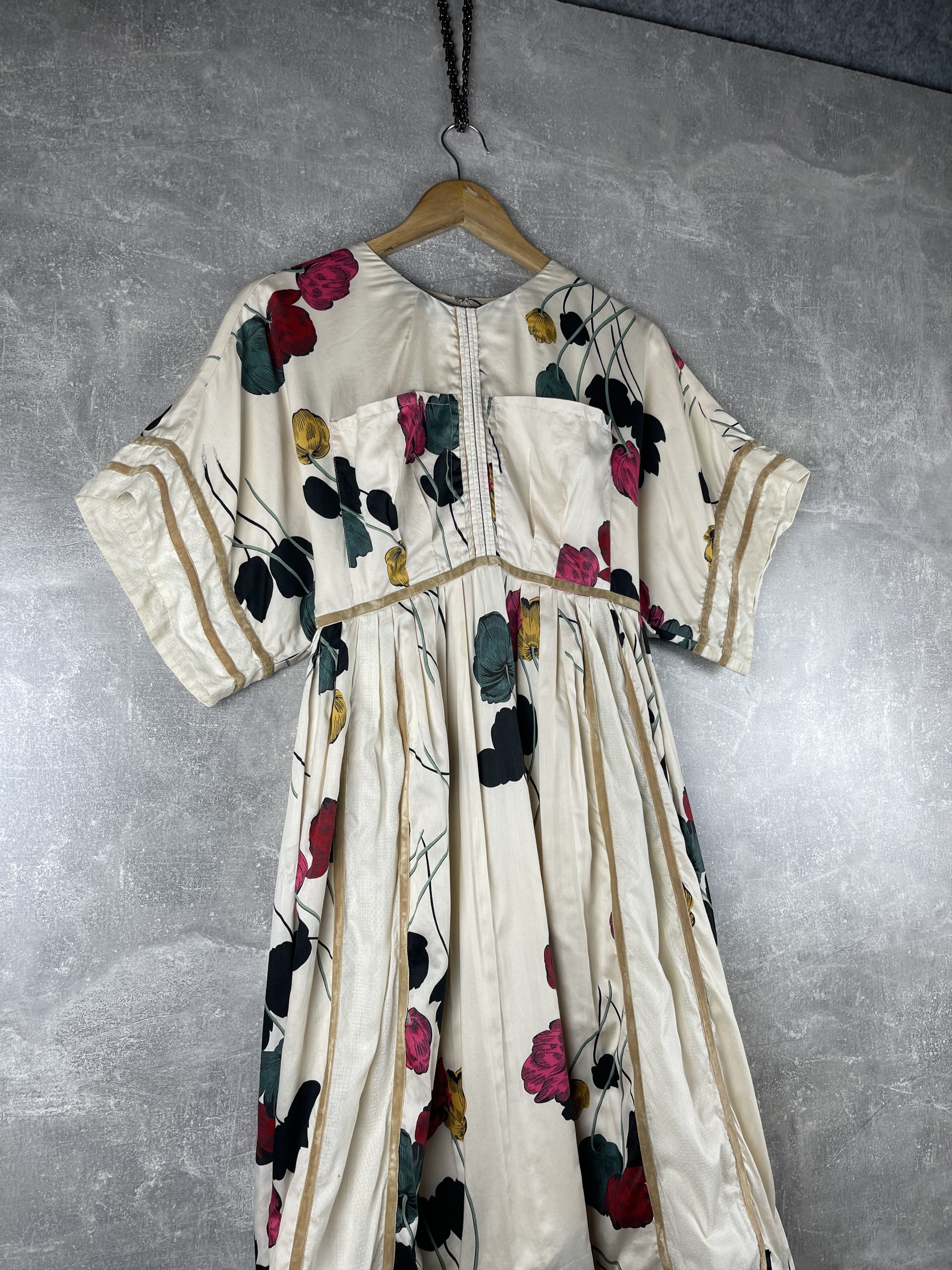 Kenzo Kenzo vintage 00s cotton flowers pattern maxi dress Size XS / US 0-2 / IT 36-38 - 3 Thumbnail