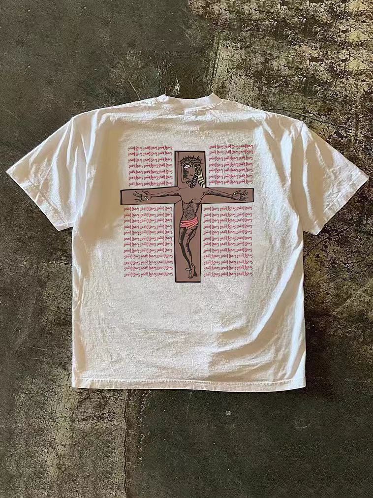 Other Street washed retro cross print loose t-shirt Size US M / EU 48-50 / 2 - 1 Thumbnail