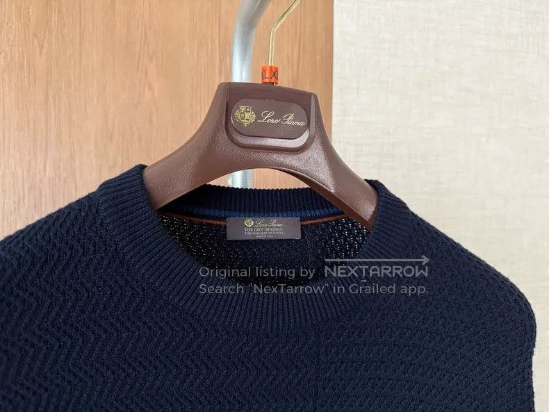 Loro Piana Loro Piana 12 Micron Ultrafine Merino Wool Thick Twist Kni Size US L / EU 52-54 / 3 - 3 Thumbnail