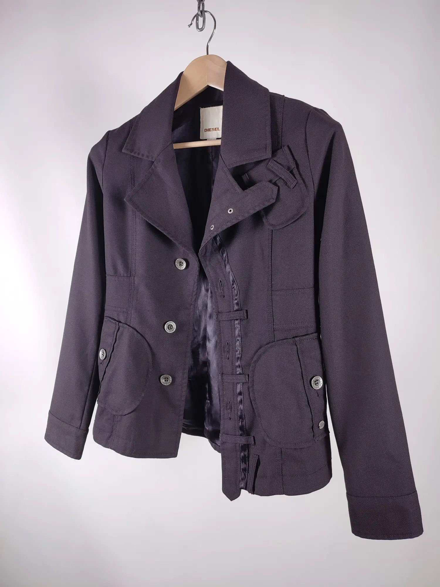 Diesel Diesel Wool Blazer Jacket Size S / US 4 / IT 40 - 2 Thumbnail