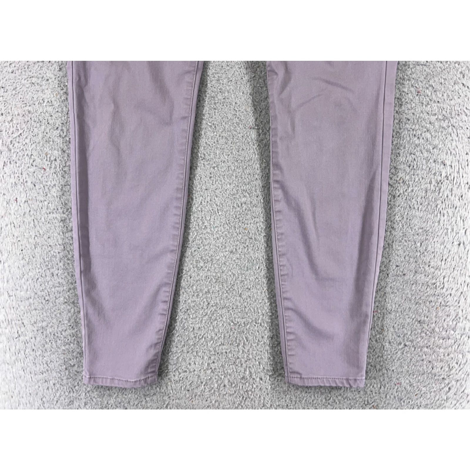 Vintage Refuge Jeans Womens 6 Purple Denim Skinny Low Rise 27x27 Cotton Blend 5-Pocket Embroidered Stretch Size 28" / US 6 / IT 42 - 2 Thumbnail
