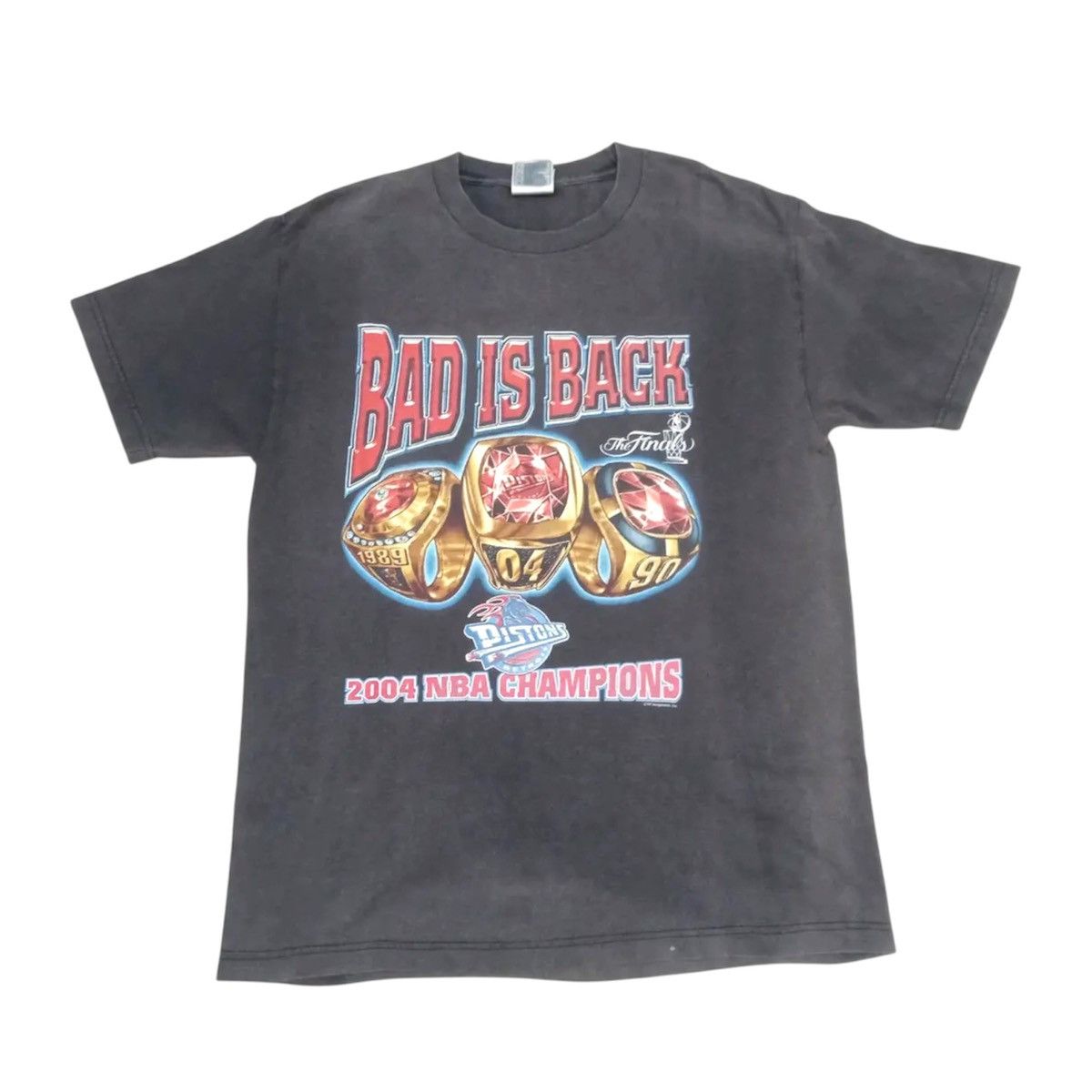 Vintage Vintage 00s NBA Bad Boys Detroit Pistons 2004 T Shirt Size US L / EU 52-54 / 3 - 1 Thumbnail