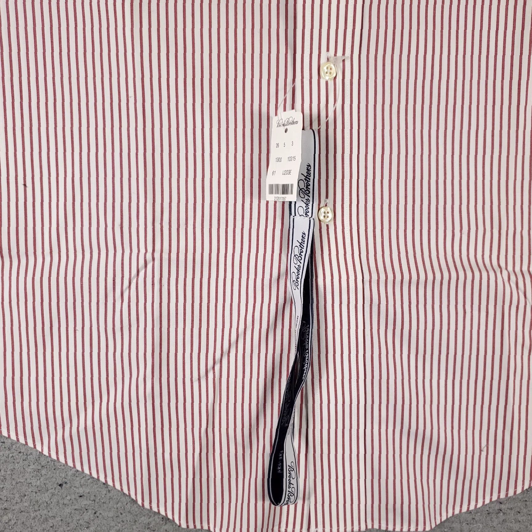 Brooks Brothers Vintage Brooks Brothers Men’s Dress Shirt 15.5 Red Striped Long Sleeve Button Up Business Casual Size 40R - 3 Thumbnail