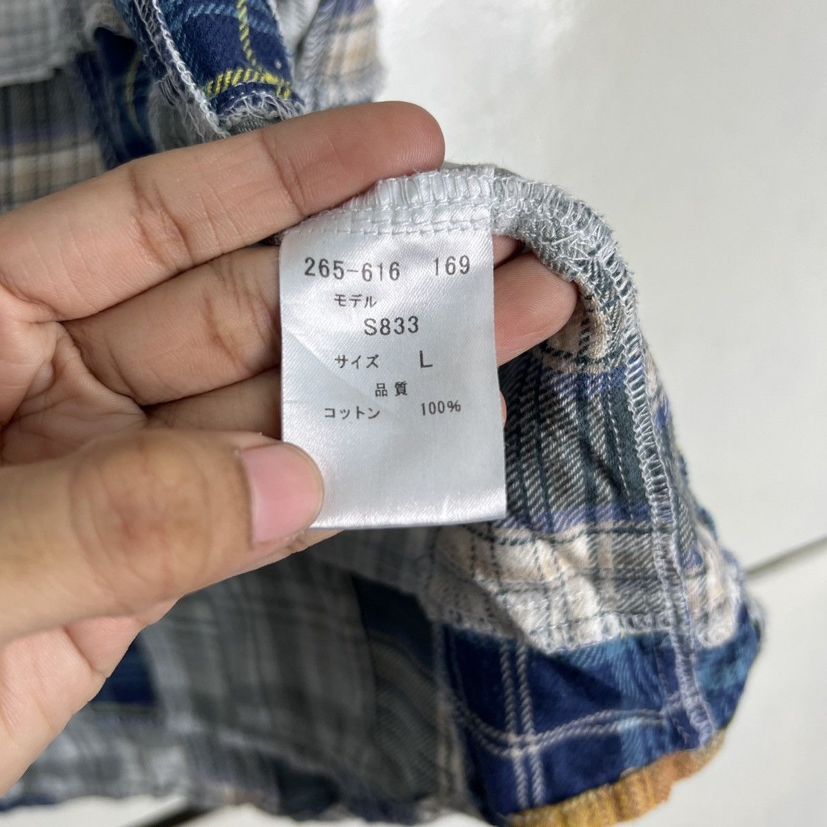 R.Newbold 🔥 R.NEWBOLD CHECK PATCHWORK SHIRTS Size US L / EU 52-54 / 3 - 17 Thumbnail