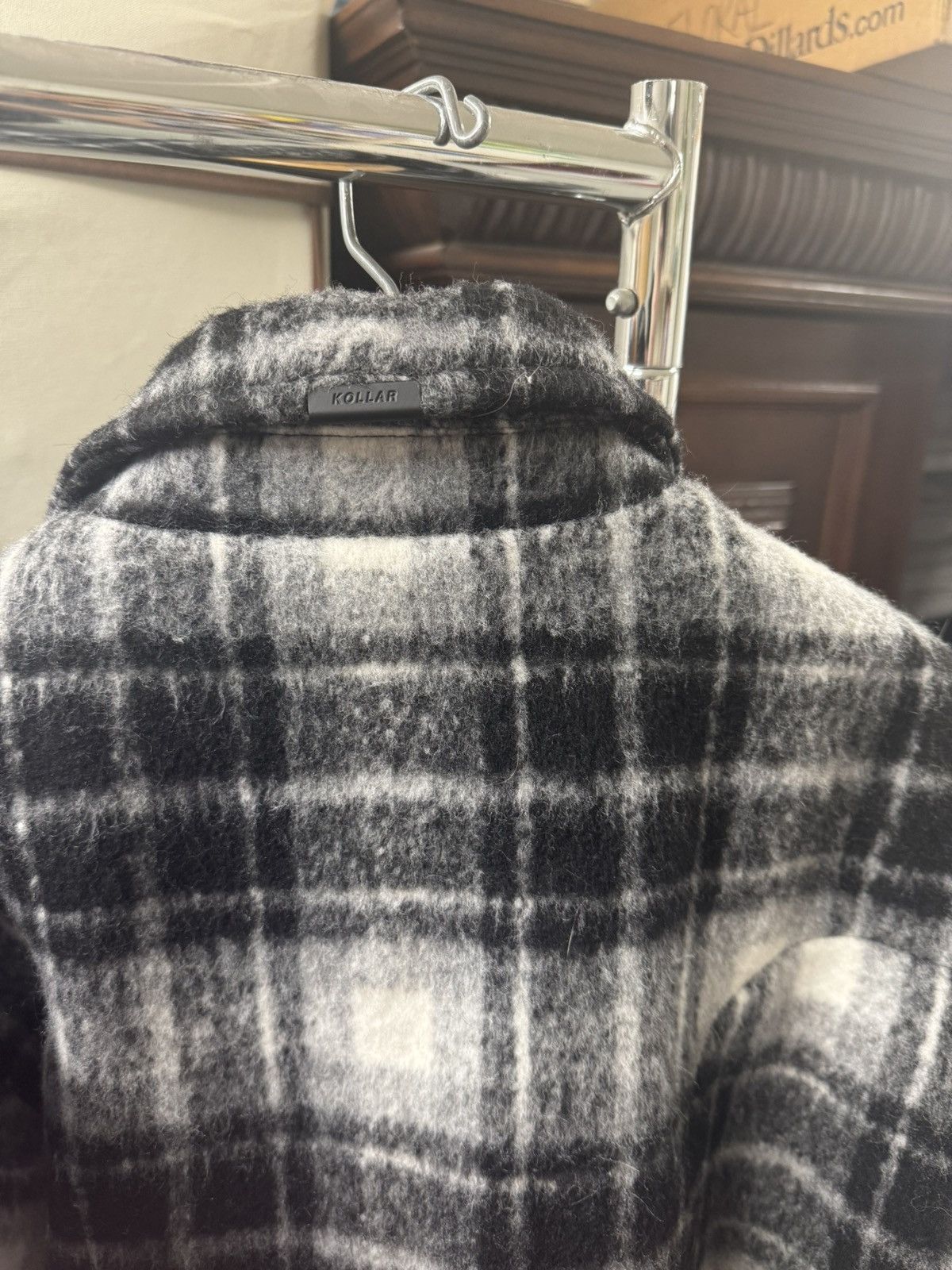 Designer × Kollar Clothing Kollar Flannel Jacket - Black Size US XXL / EU 58 / 5 - 4 Thumbnail