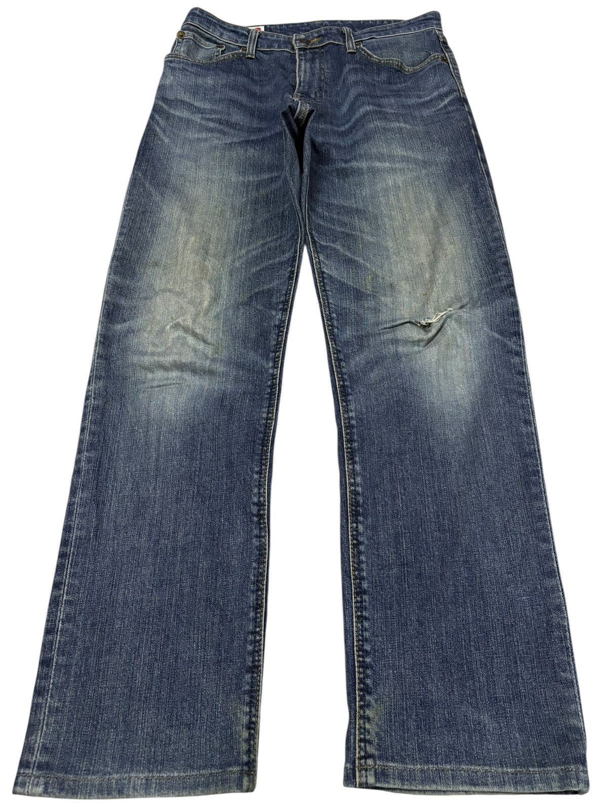 Edwin Vtg Edwin Japan 503 Distressed Jeans Size US 29 - 1 Thumbnail
