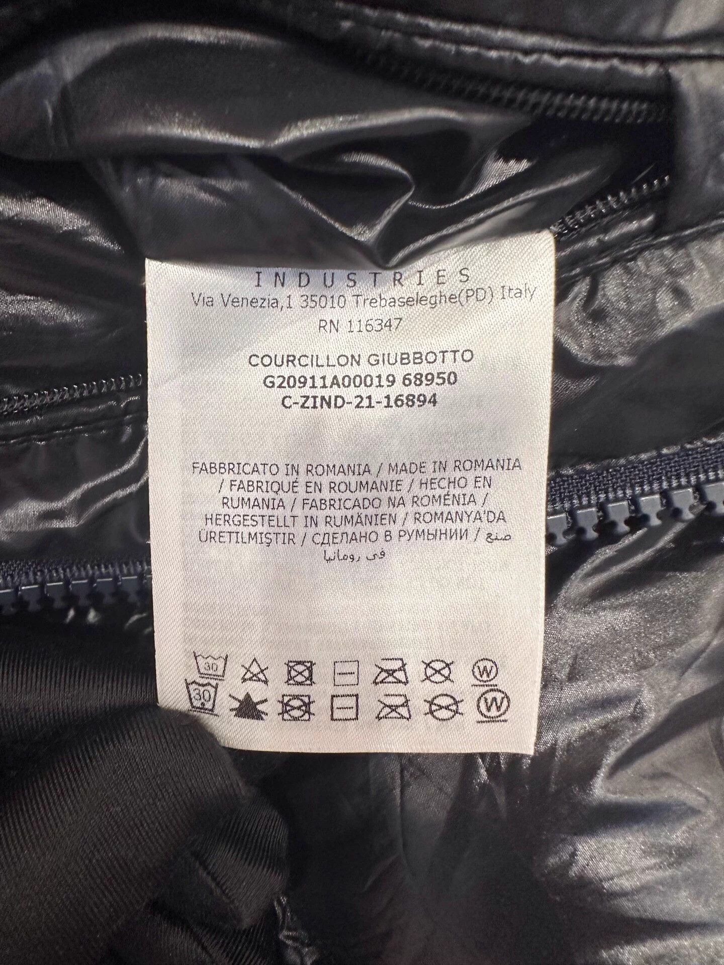 Moncler Moncler Men's Tricolor Stripe Side Logo Down Jacket Size US XL / EU 56 / 4 - 8 Thumbnail