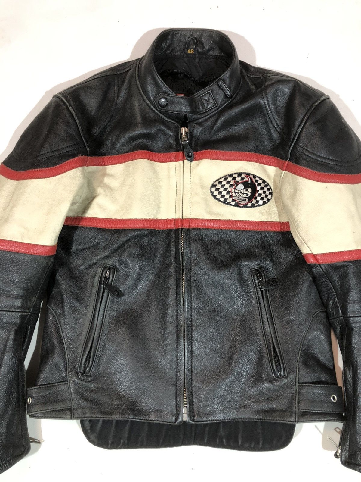 Ferrari × Honda × Yamaha IXS motorcycle Leather Jacket Racing vintage Size US S / EU 44-46 / 1 - 5 Thumbnail