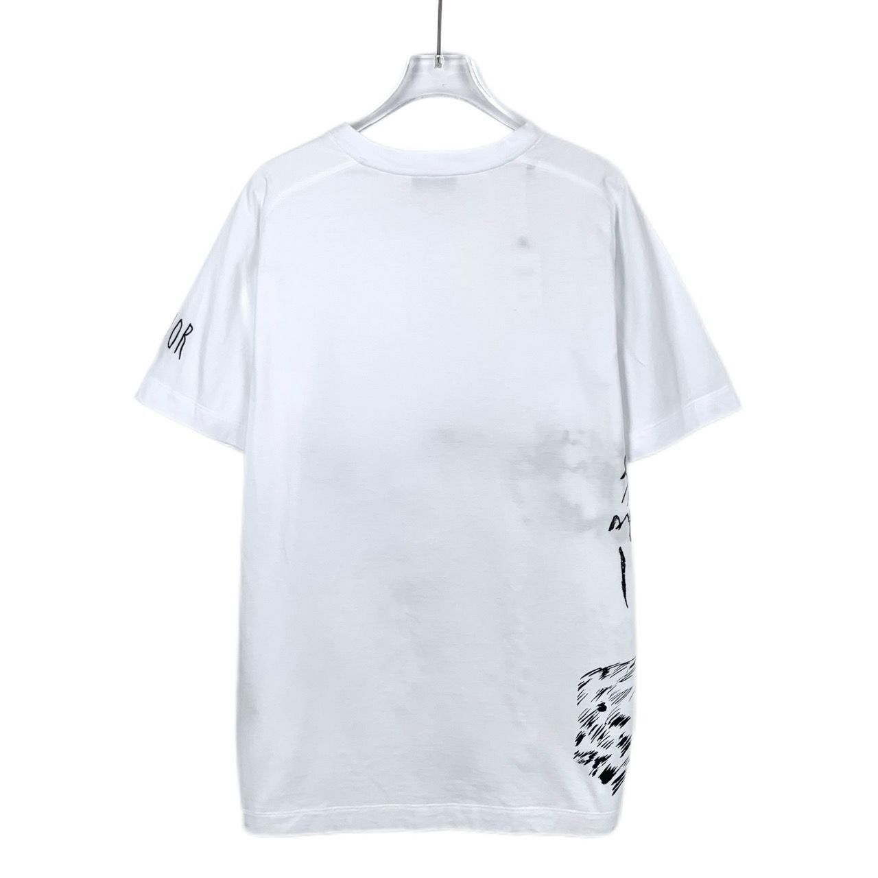 Dior Dior Mens White Leopard Print Graphic T-Shirt M Cotton Size US M / EU 48-50 / 2 - 2 Thumbnail