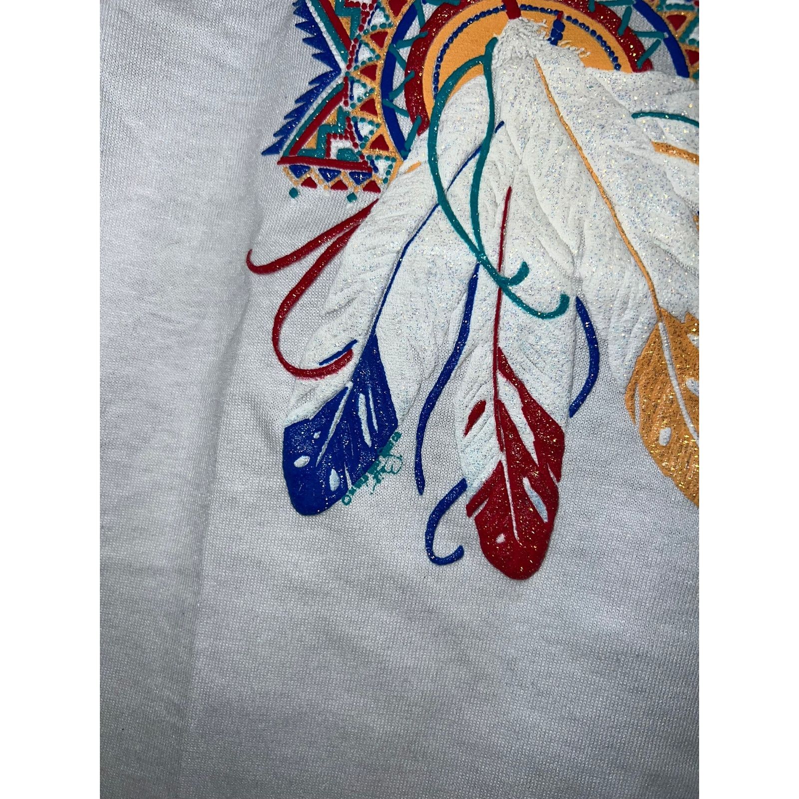 Jerzees 90s Youth Cherokee Native American Feather Shirt Tee Kid's M Size M / US 6-8 / IT 42-44 - 5 Thumbnail