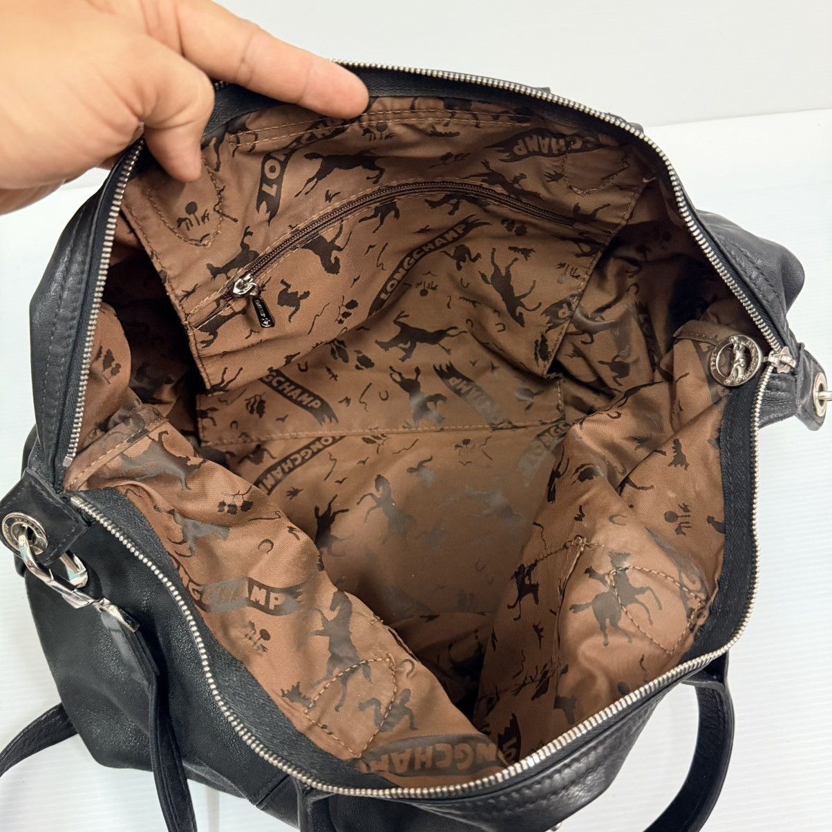 Longchamp Longchamp Neo Leather Large Tote Bag Size ONE SIZE - 11 Thumbnail