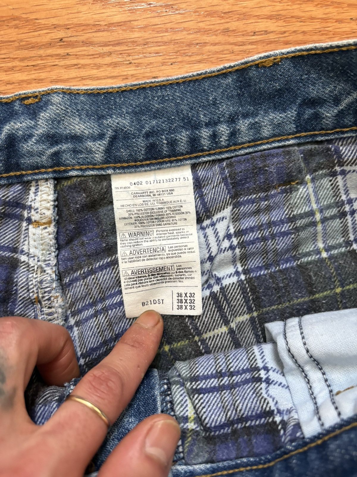 Supreme Vintage Carhartt denim pants Size US 38 / EU 54 - 4 Thumbnail