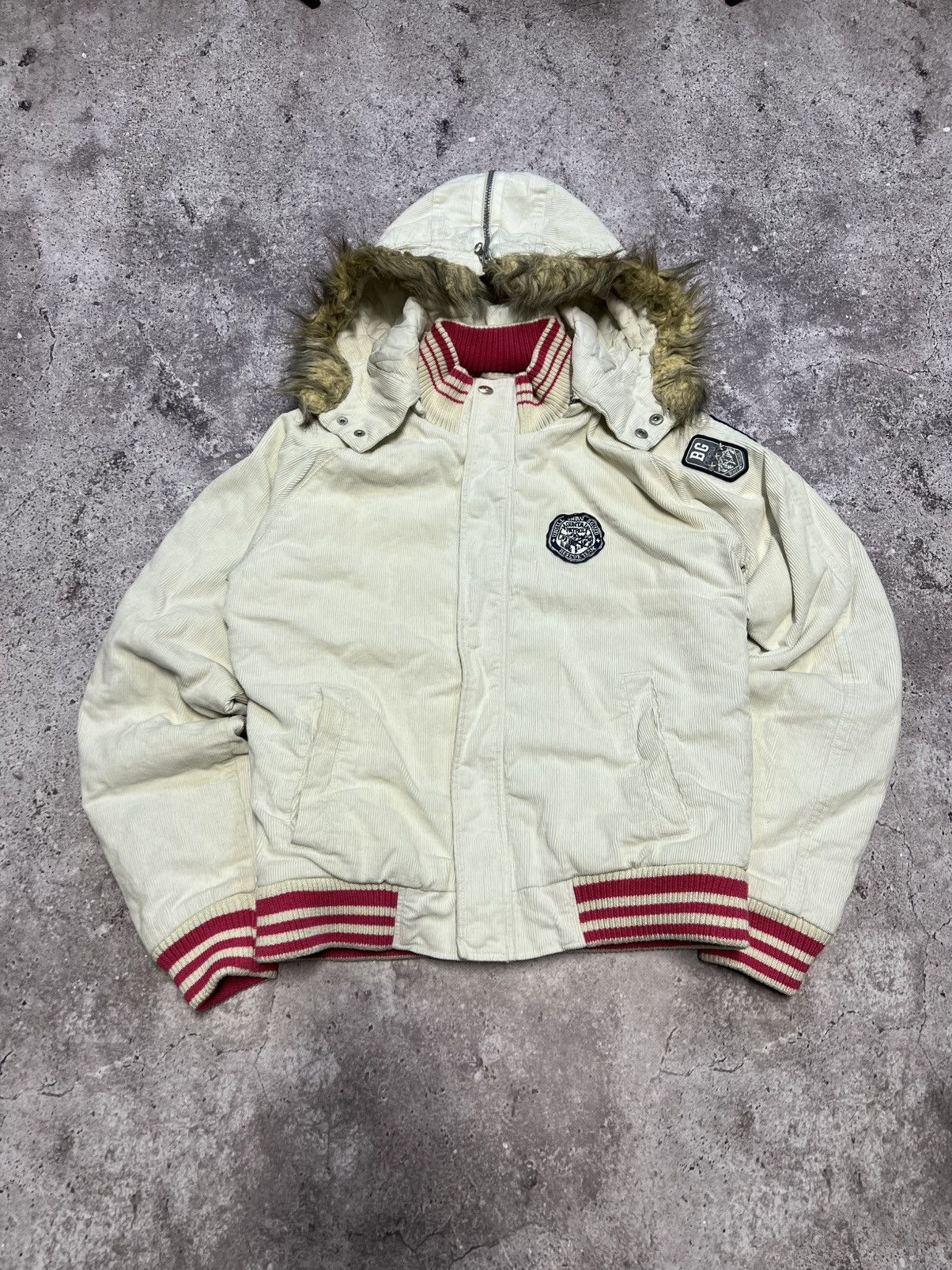 O'Neill Y2K Vintage Oneill Faux Fur Hoodie Jacket lgb if6was9 style Size M / US 6-8 / IT 42-44 - 1 Thumbnail