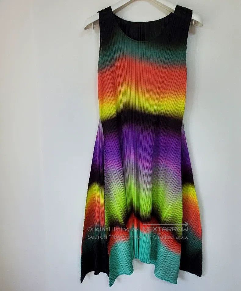 Issey Miyake Issey Miyake Color-block Dress Size M / US 6-8 / IT 42-44 - 2 Thumbnail